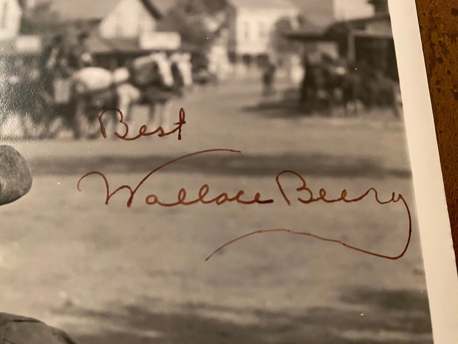 Wallace Beery — Wallace Beery Signed Autographed Photo With COA Treasure Island Jackass Mail Etc, изображение 3