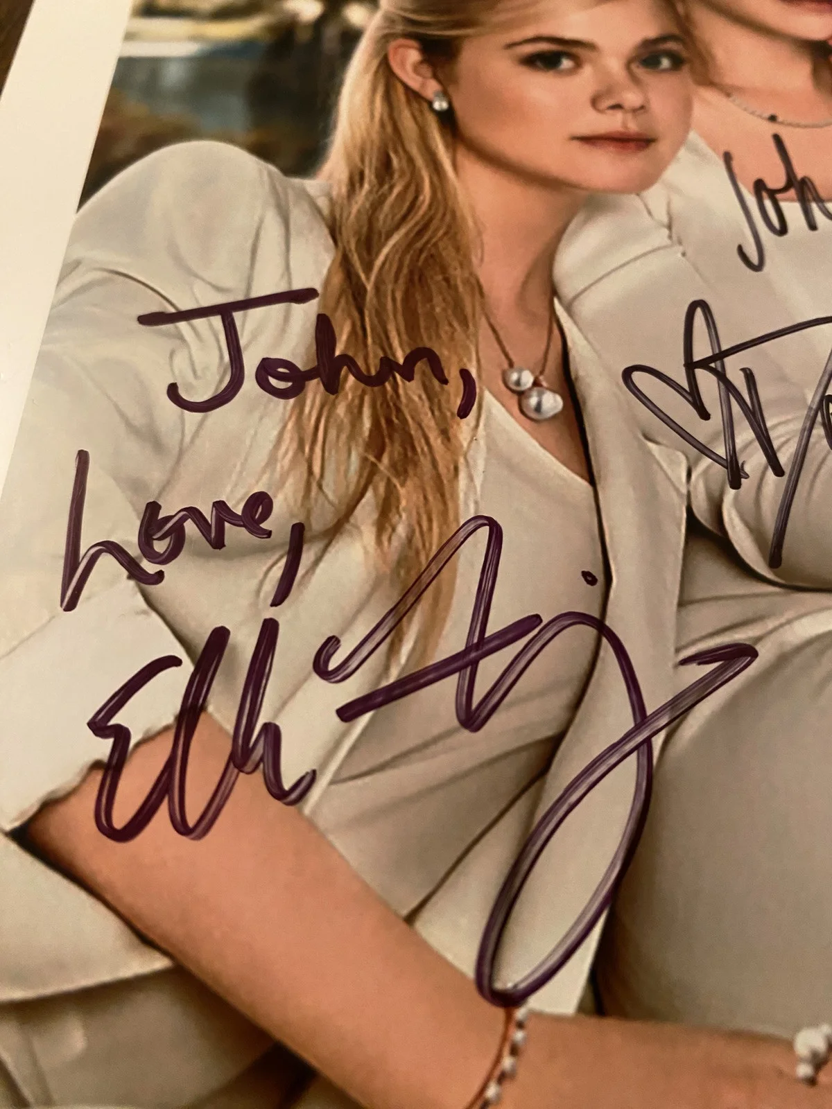 Elle Fanning, Dakota Fanning — Elle Dakota Fanning Signed Autographed Photo By Both w COA Uptown Girls I Am Sam, изображение 4