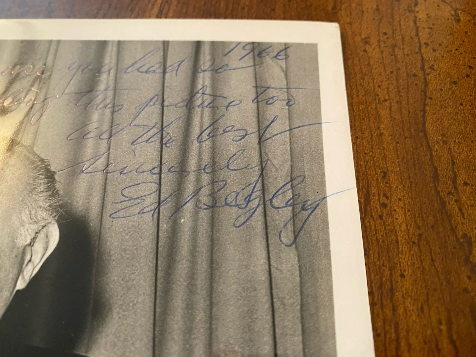 Ed Begley, Ed Begley Sr — Ed Begley Sr Signed Autographed Vintage Photo 1966 With COA Academy Awards RARE, image 3