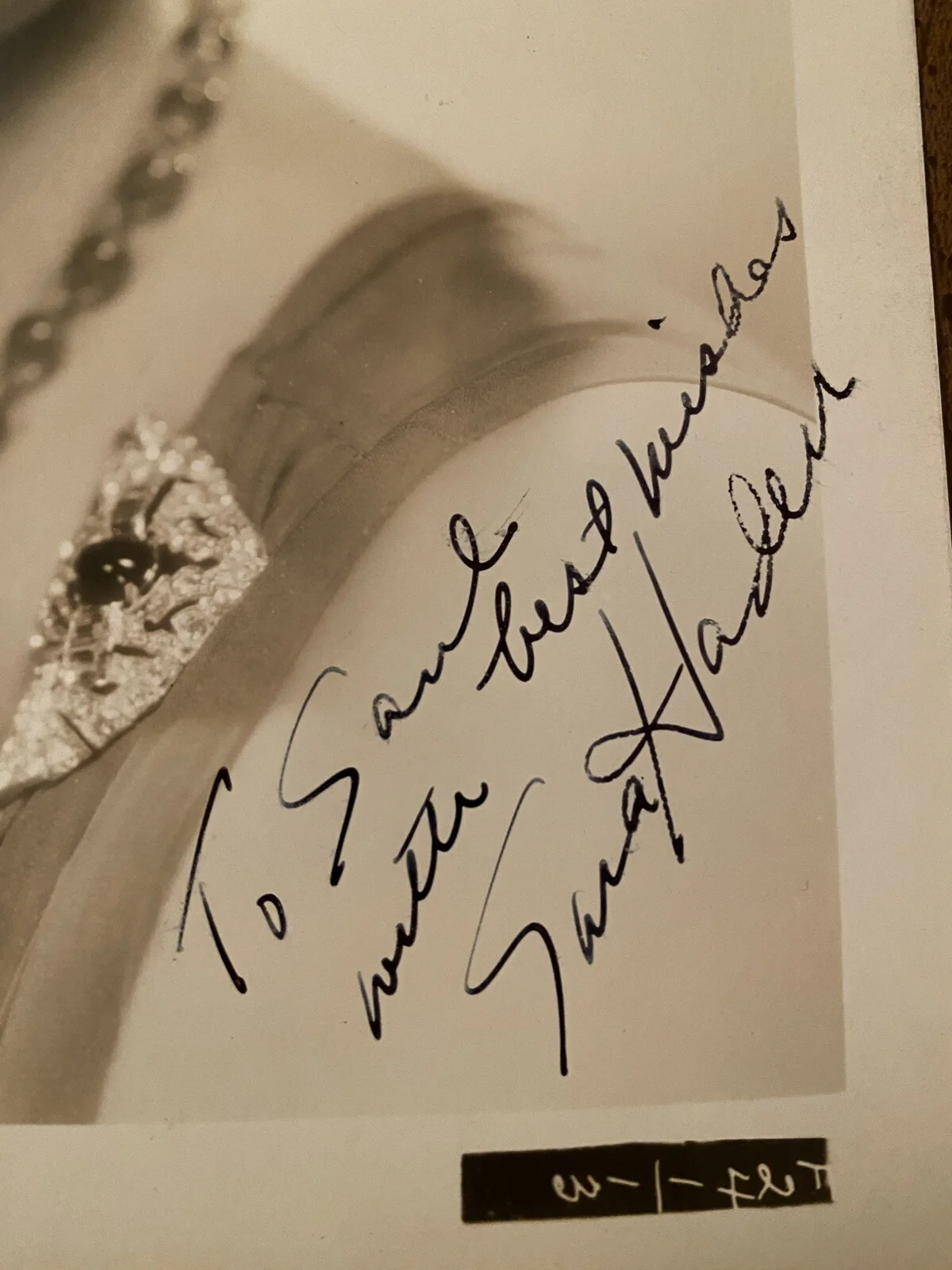 Sara Haden — Sara Haden Signed Autographed Photo With COA Andy Hardy The Bishop’s Wife RARE, изображение 2