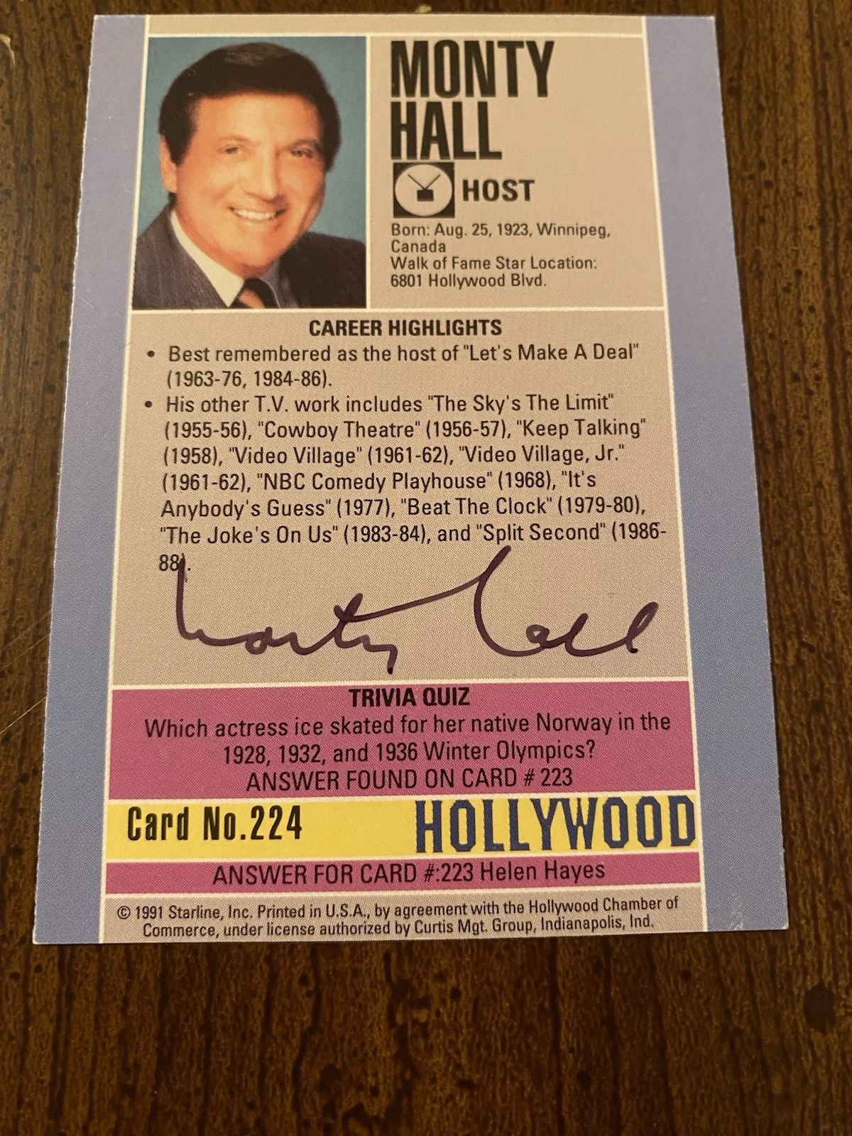 Patty Andrews, Jack Klugman, Joan Rivers, Etc — Signed Autographed Hollywood Walk Of Fame The Twilight Zone Card Lot 10 NICE, изображение 4