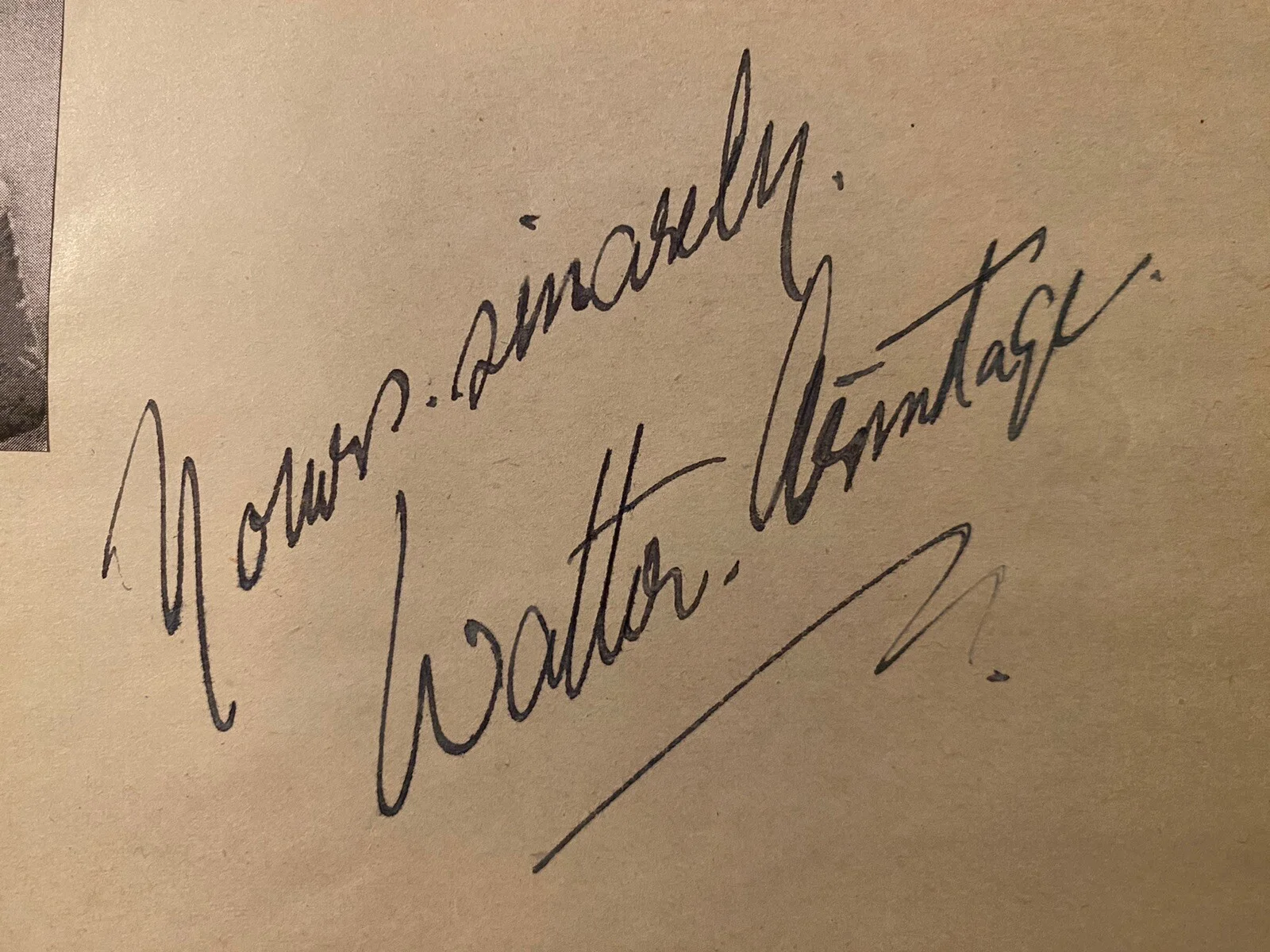 Walter Armitage — Walter Armitage Signed Autographed Card w/ COA Great Expectations British Agent, image 2