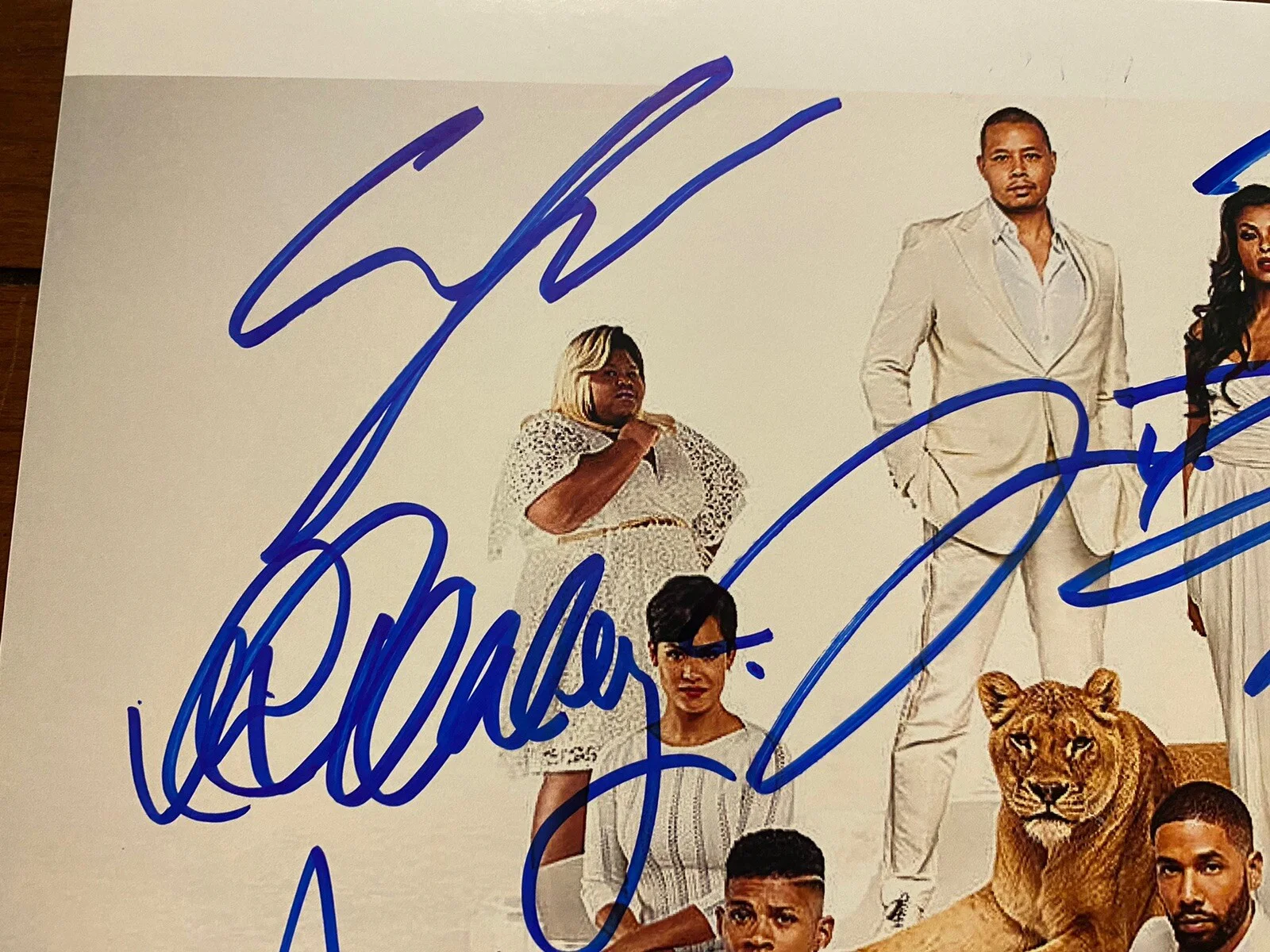 Empire Cast, Terence Howard, Jussie Smollett, Etc — Empire Cast Signed Autographed Photo By All 9 With COA LOA, image 2