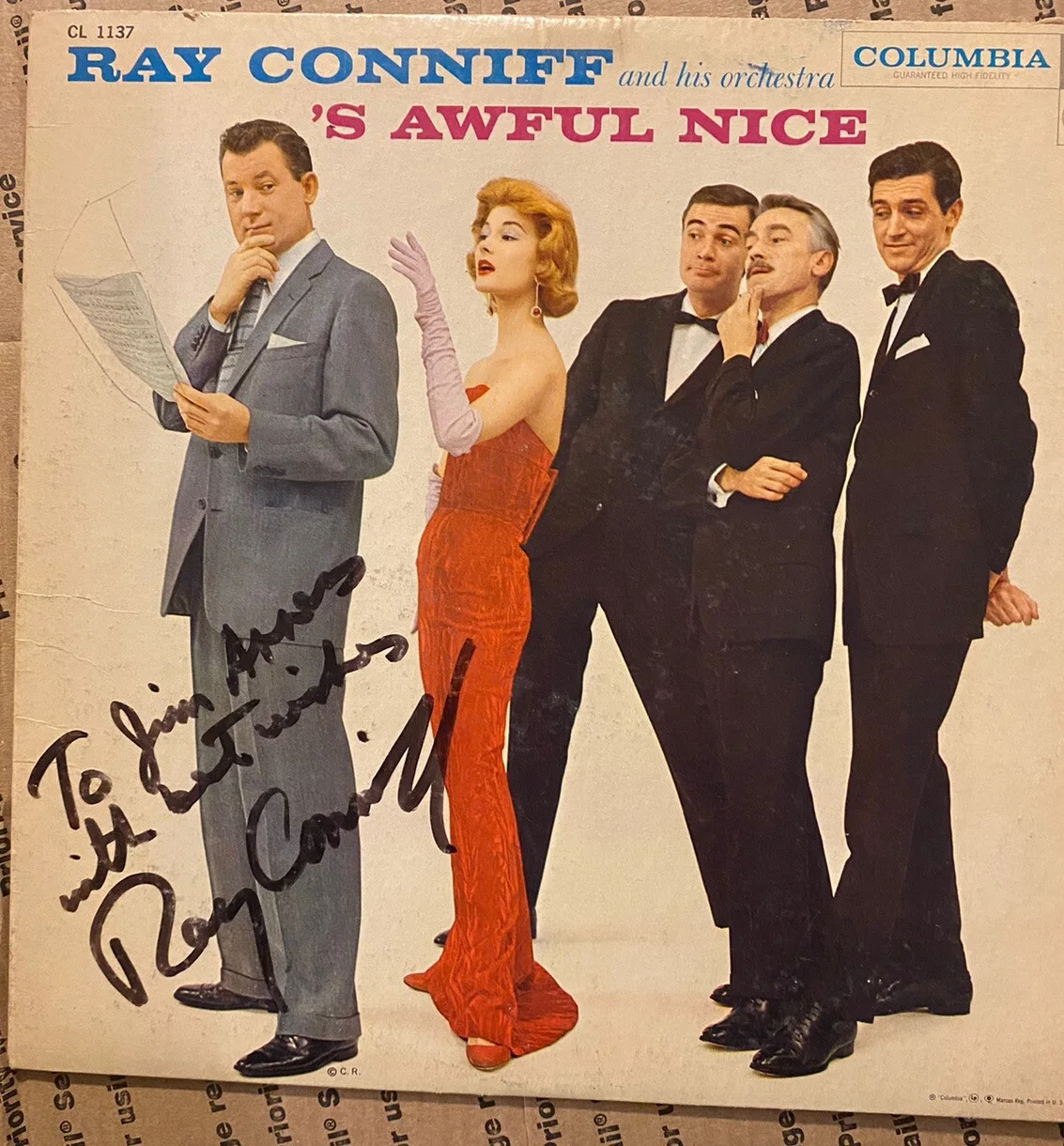 Ray Conniff, To James Arness — Ray Conniff Signed Autographed Albums To James Arness Marshal Dillon Gunsmoke, изображение 3