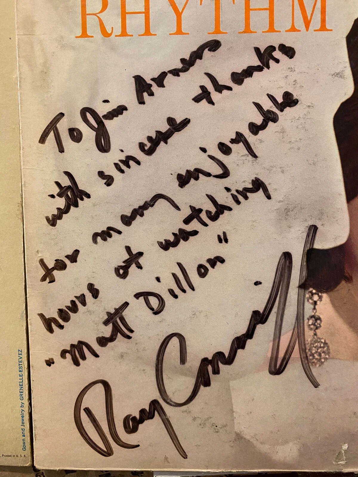 Ray Conniff, To James Arness — Ray Conniff Signed Autographed Albums To James Arness Marshal Dillon Gunsmoke, изображение 4