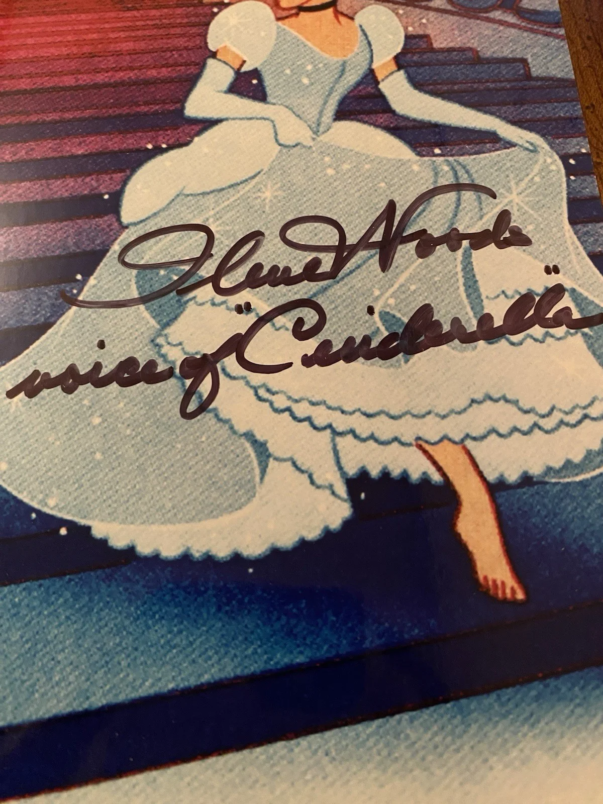 Ilene Woods — Ilene Woods Signed Autographed 10x8 Cinderella Photo With COA Disney Voice Actre, изображение 3