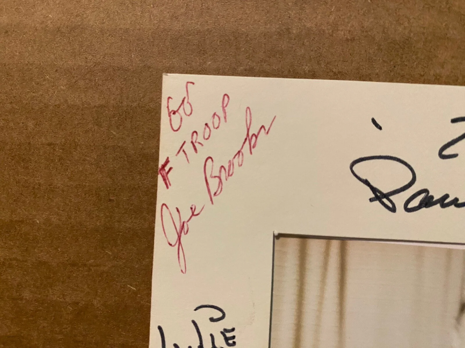 Richard Dawson, Robert Fuller, Joe Brooks — Robert Fuller Richard Dawson Joe Brooks Etc Signed Autographed Vintage Frame, image 2
