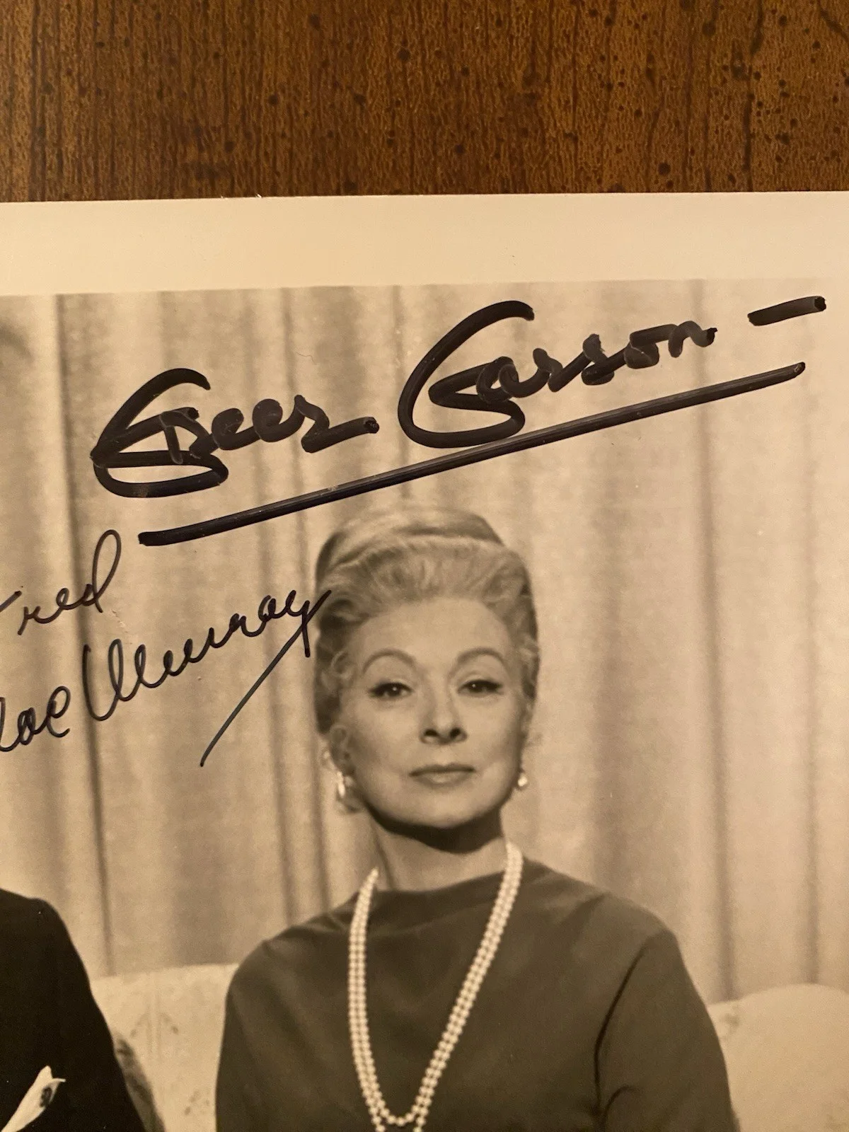 Fred MacMurray, Greer Garson — Fred MacMurray Greer Garson Signed Autographed Photo Happiest Millionaire w/ COA, image 4