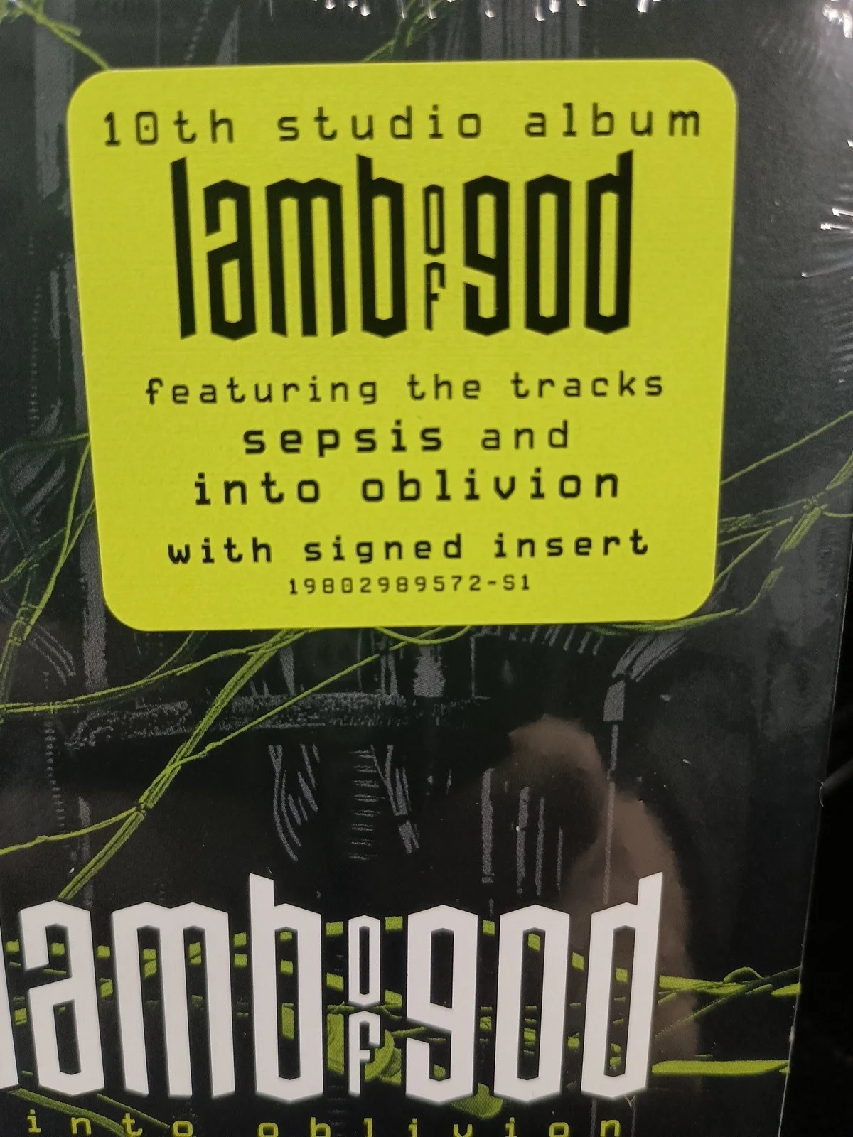 Lamb of God Into Oblivion CD New Album Signed By The Band New Factory Sealed, изображение 3