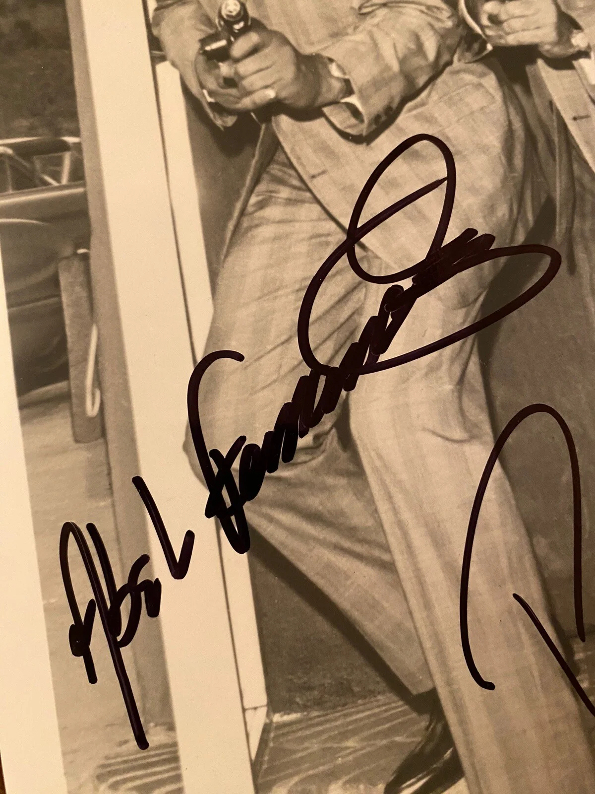 Paul Picerni, Abel Fernandez, Nicholas Georgiade — The Untouchables Cast Signed Autographed Photo By 3 With COA, image 2