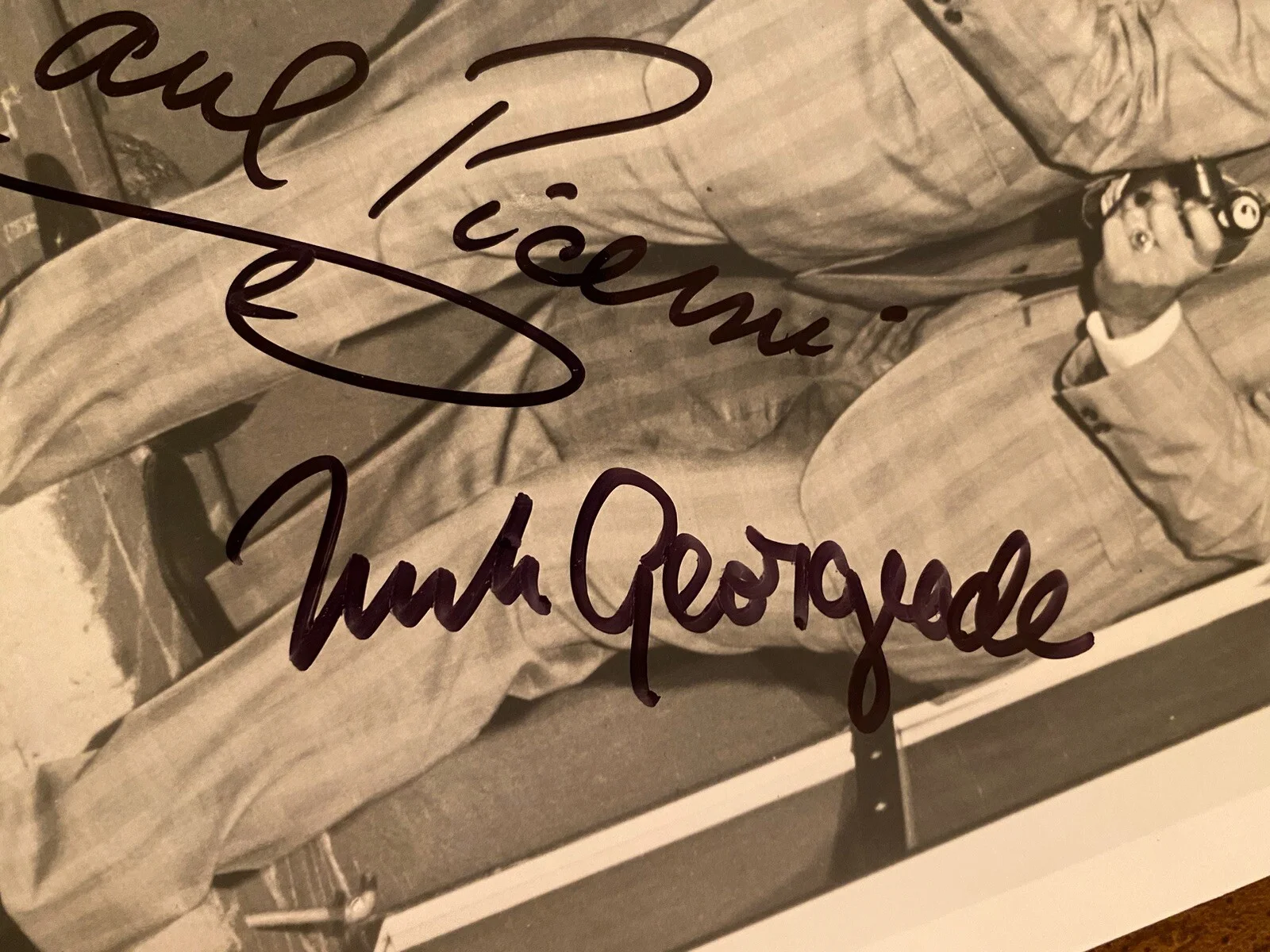Paul Picerni, Abel Fernandez, Nicholas Georgiade — The Untouchables Cast Signed Autographed Photo By 3 With COA, image 4