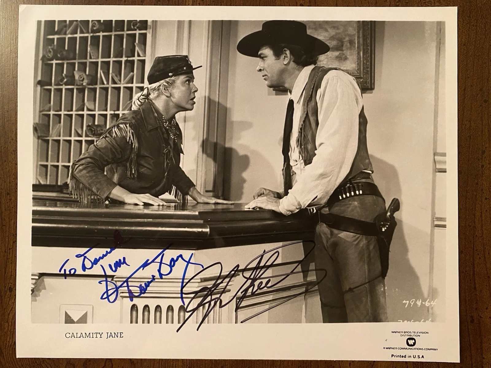 Doris Day, Howard Keel — Doris Day Howard Keel Signed Autographed Photo With COA Calamity Jane BOTH RARE