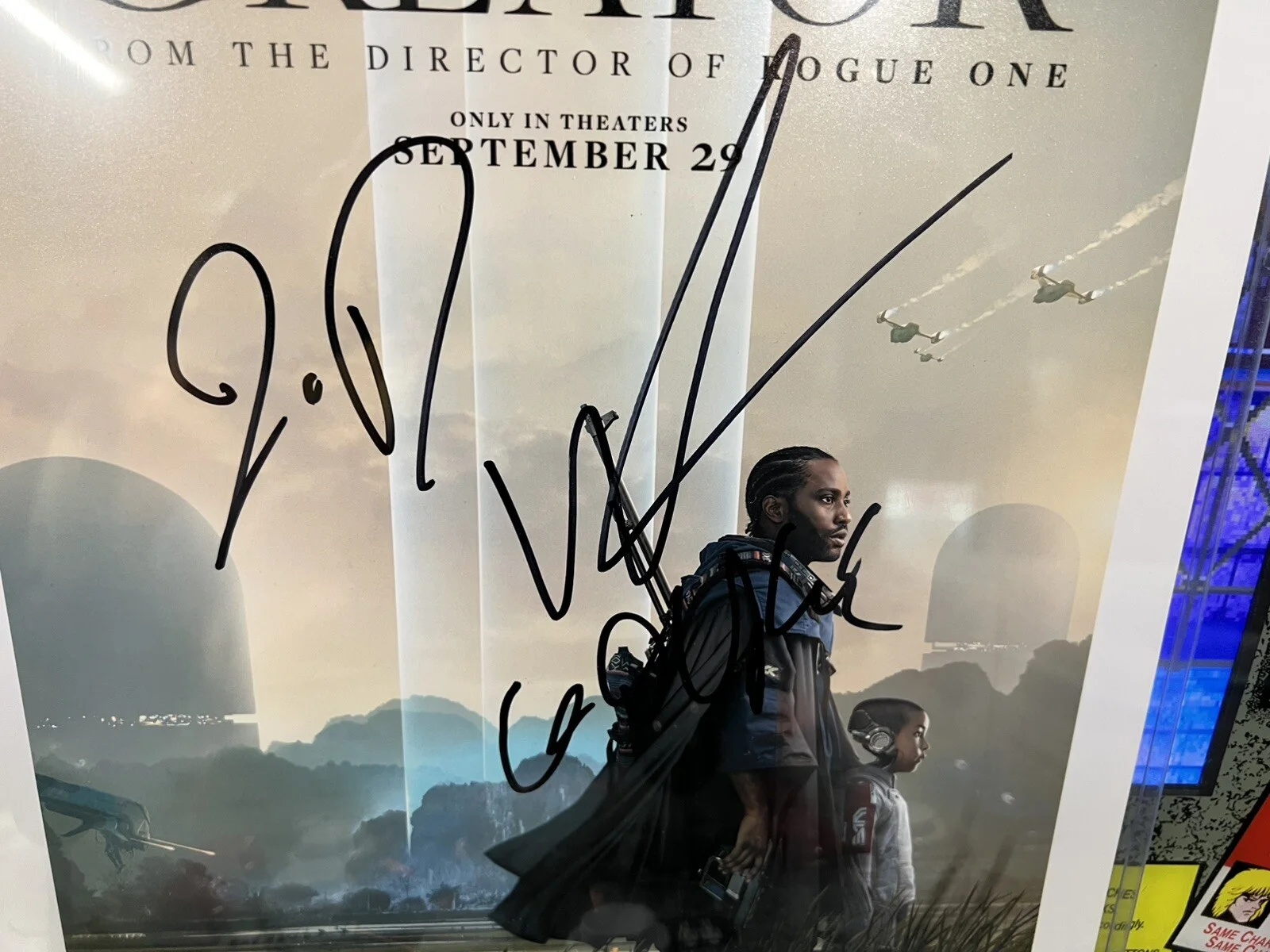 John David Washington — John David Washington Signed Autographed The Creator 11.5x14 Photo PSA DNA Auto, изображение 2