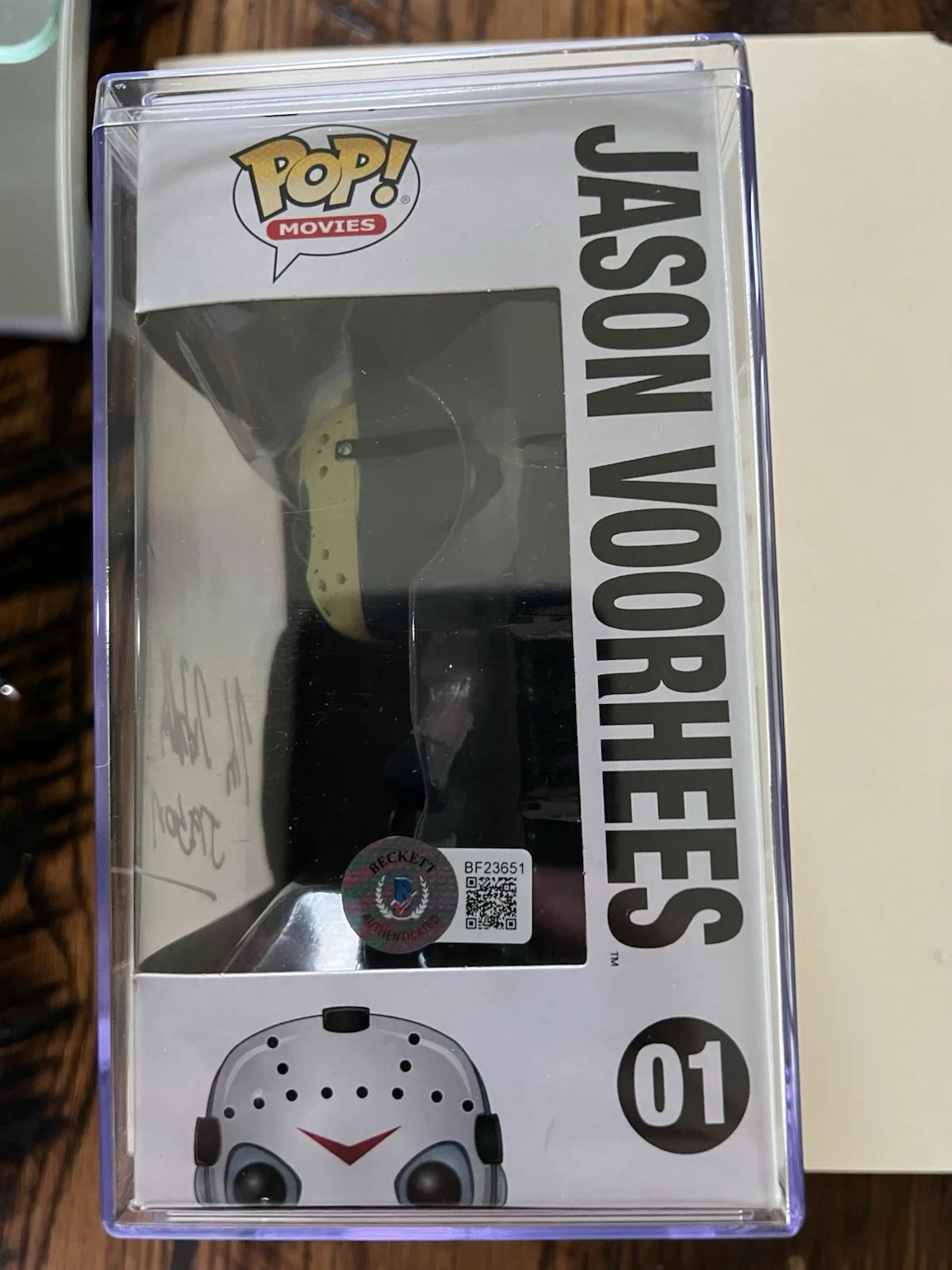 Kane Hodder — KANE HODDER Signed Funko Pop Figure 01 Jason Friday the 13th BAS In Armor Case, изображение 4