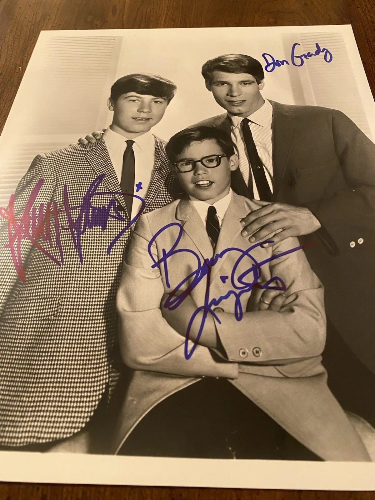 Don Grady, Barry Livingston, Stanley Livingston — My Three Sons Cast Signed Autographed Photo With COA Don Grady Livingston Bros, изображение 5