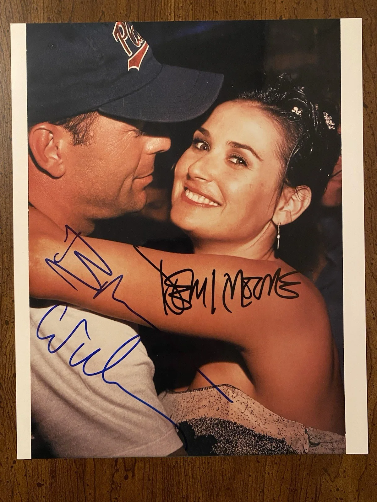Bruce Willis, Demi Moore — Bruce Willis Demi Moore Signed Autographed Photo With COA Die Hard GI Jane RARE, image 2