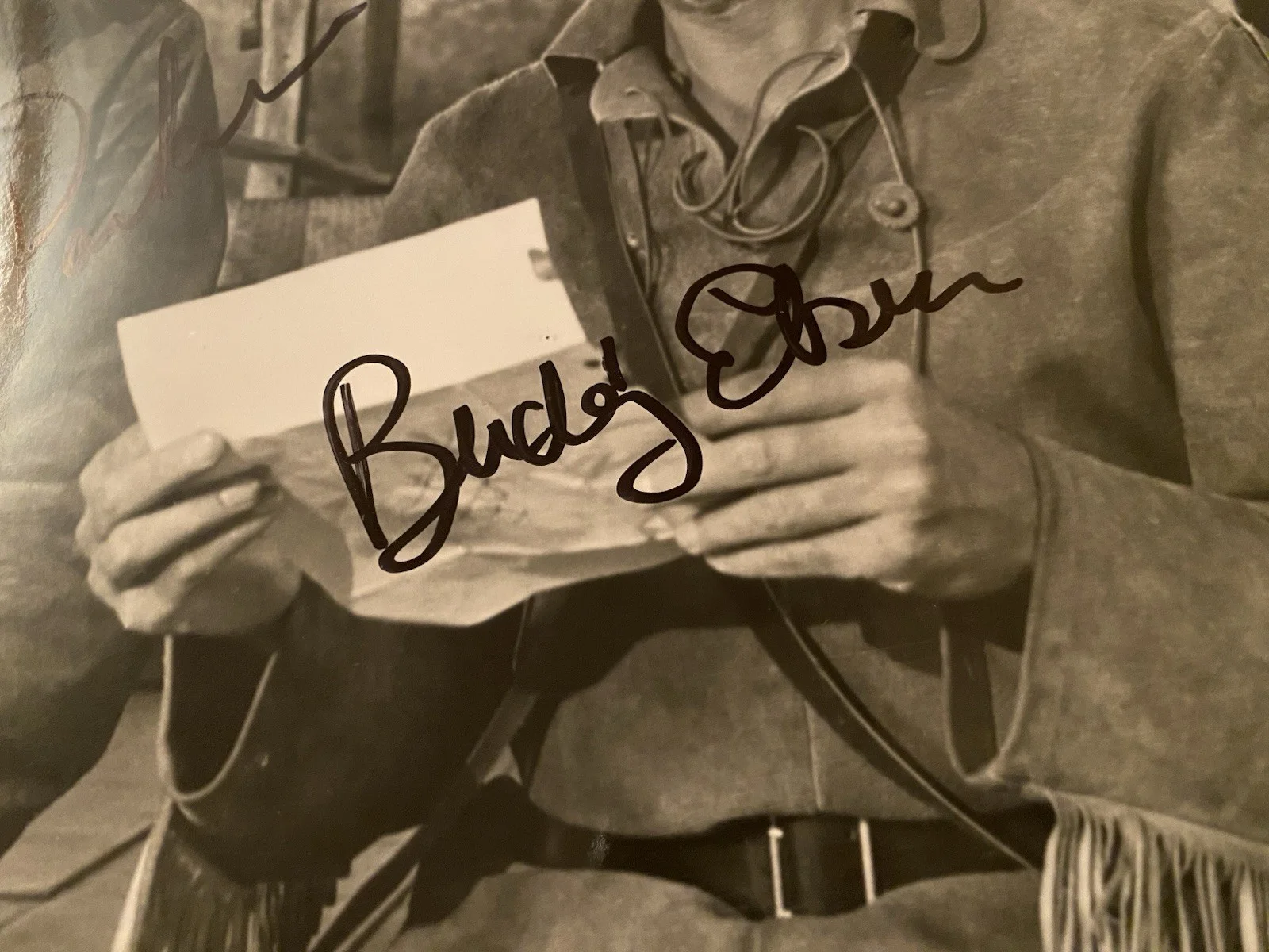 Fess Parker, Buddy Ebsen — Fess Parker Buddy Ebsen Signed Autographed Photo With COA Davy Crockett BOTH, изображение 5