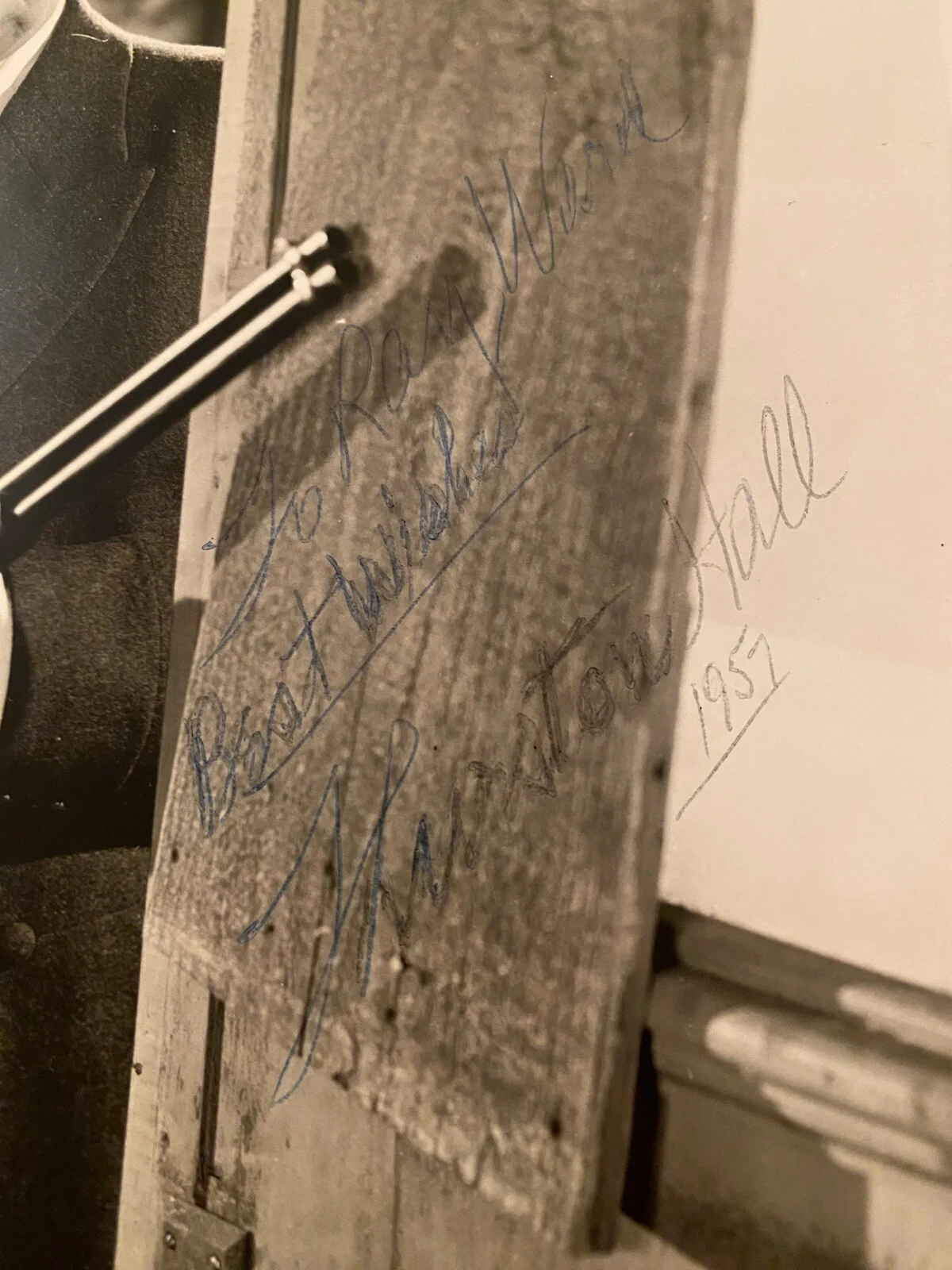 Thurston Hall — Thurston Hall Signed Autographed Photo In Society Hold That Ghost With COA RARE, image 2