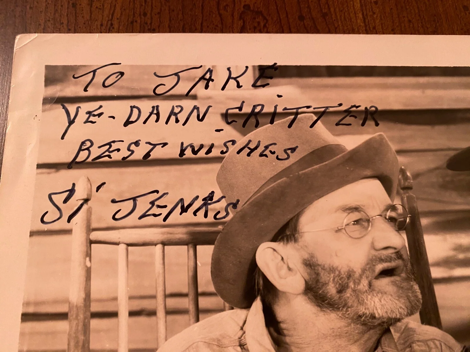 Si Jenks — Si Jenks Signed Autographed Photo With COA Stagecoach Don’t Tell The Wife RARE, изображение 2