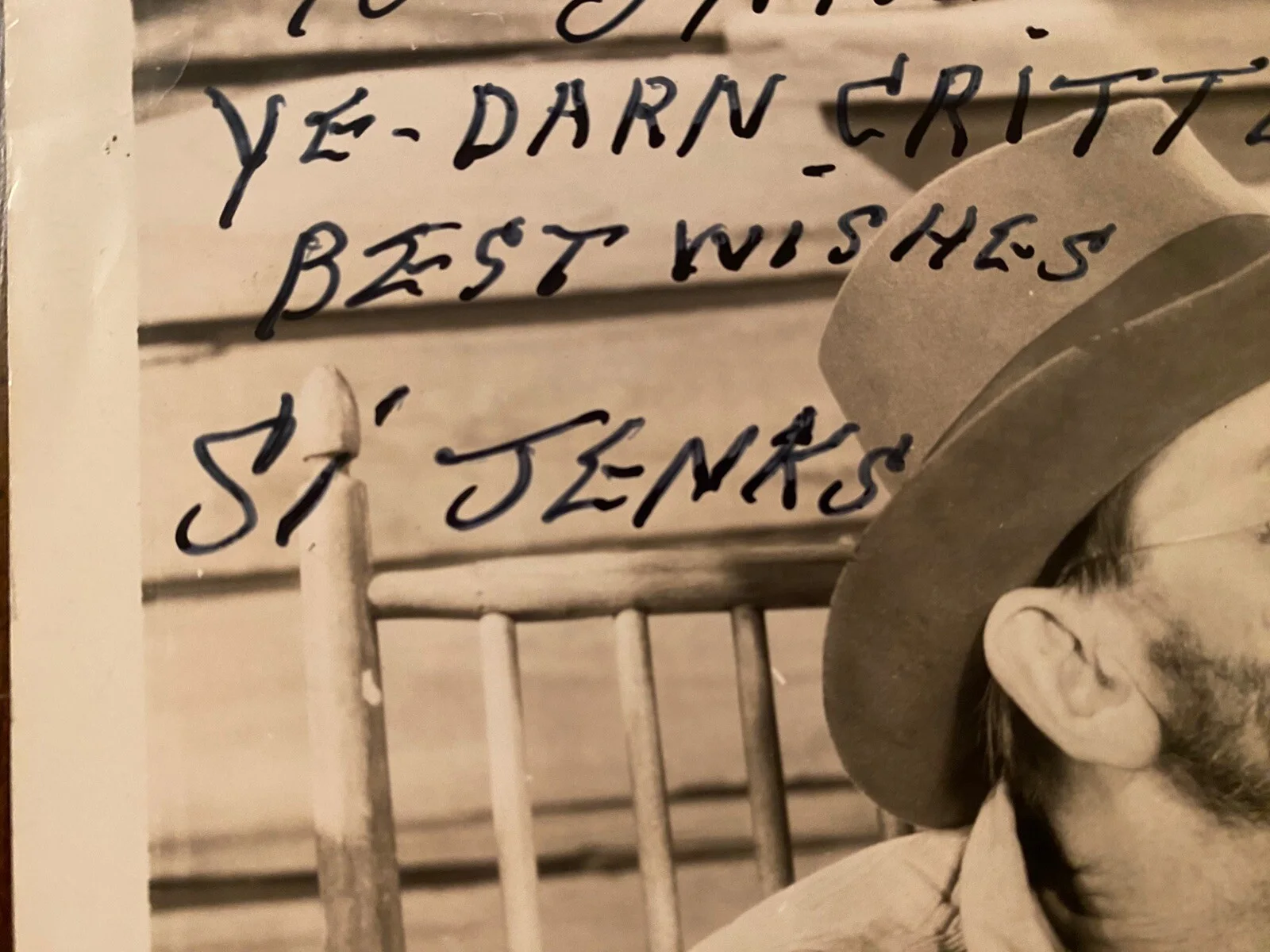 Si Jenks — Si Jenks Signed Autographed Photo With COA Stagecoach Don’t Tell The Wife RARE, изображение 3