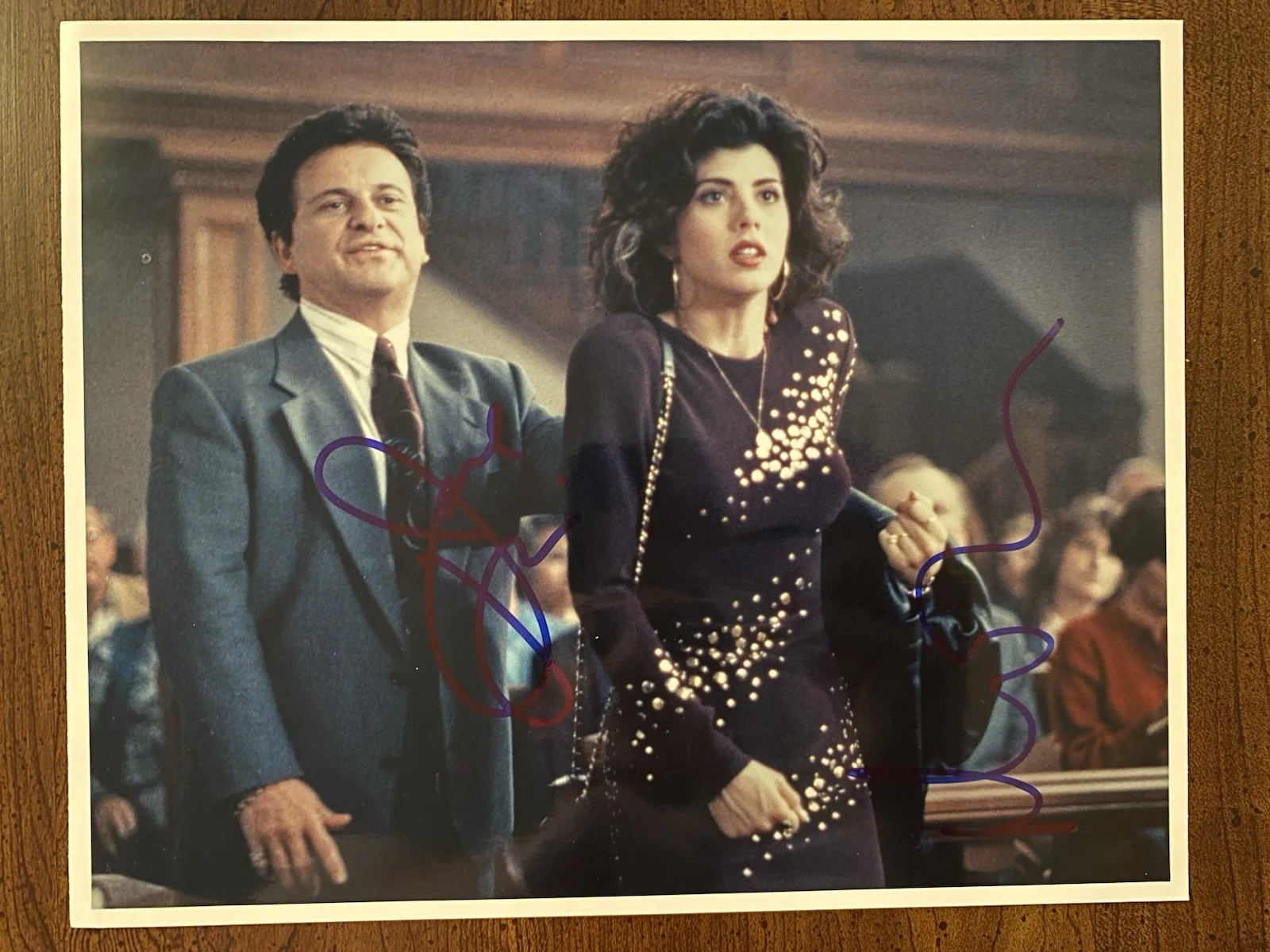 Marisa Tomei, Joe Pesci — Joe Pesci Marisa Tomei Signed Autographed Photo With COA My Cousin Vinny BOTH