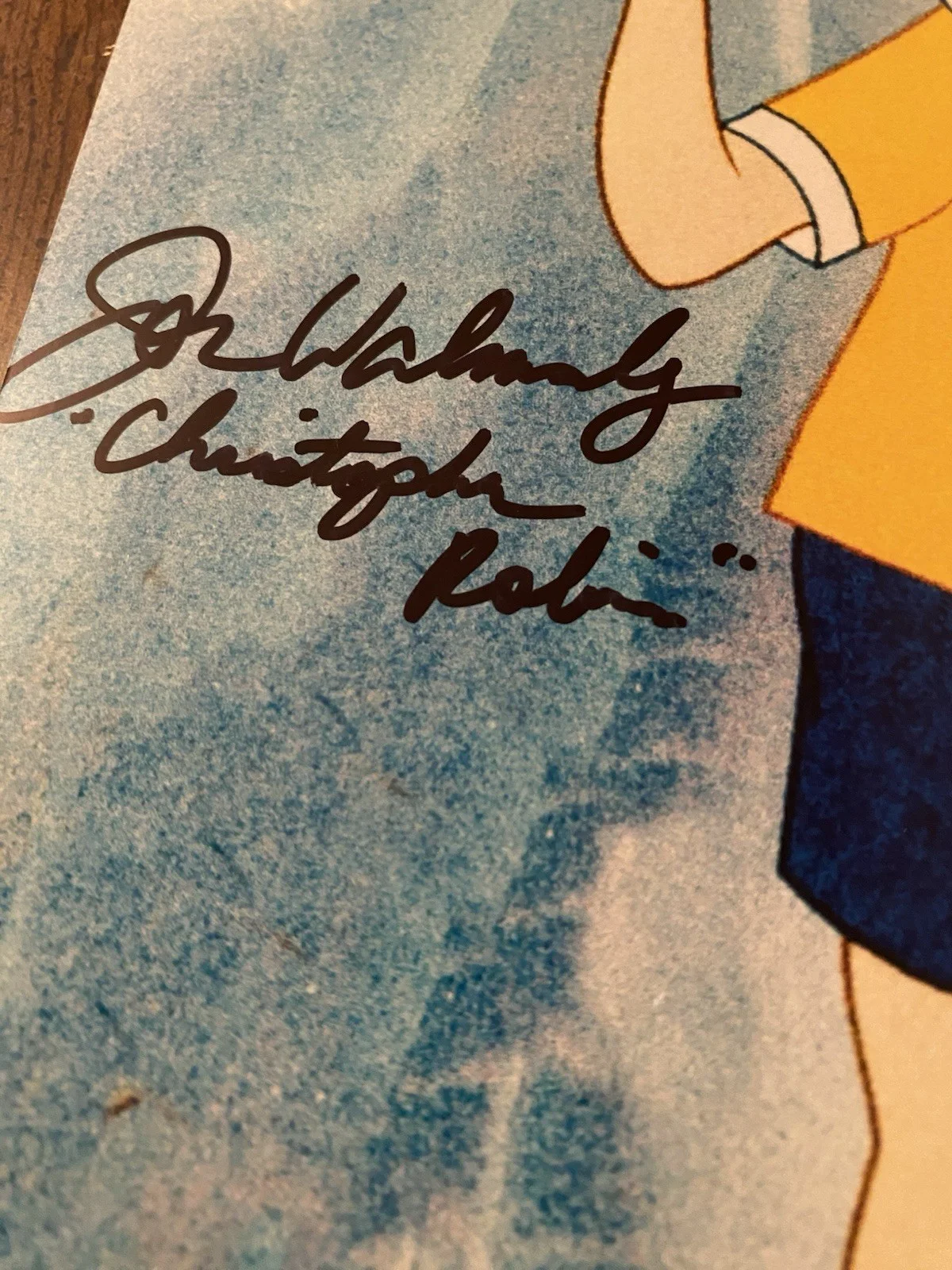 Jon Walmsley, John Fiedler — Jon Walmsley John Fiedler Signed Autographed Winnie The Pooh Photo With COA BOTH, image 3
