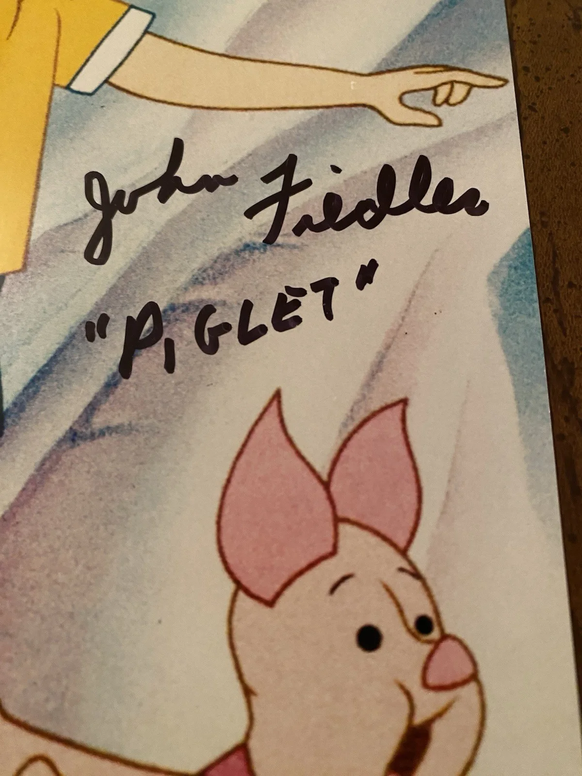 Jon Walmsley, John Fiedler — Jon Walmsley John Fiedler Signed Autographed Winnie The Pooh Photo With COA BOTH, image 5