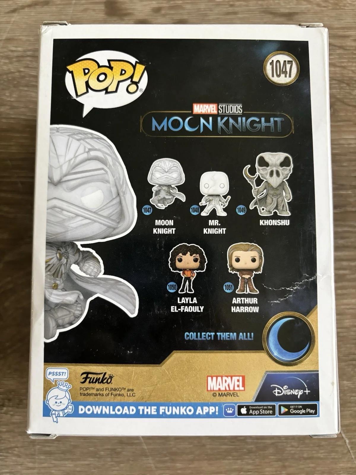 Oscar Isaac — Oscar Isaac Signed Funko Pop 1047 Moon Knight Beckett Authentic Autograph, изображение 3