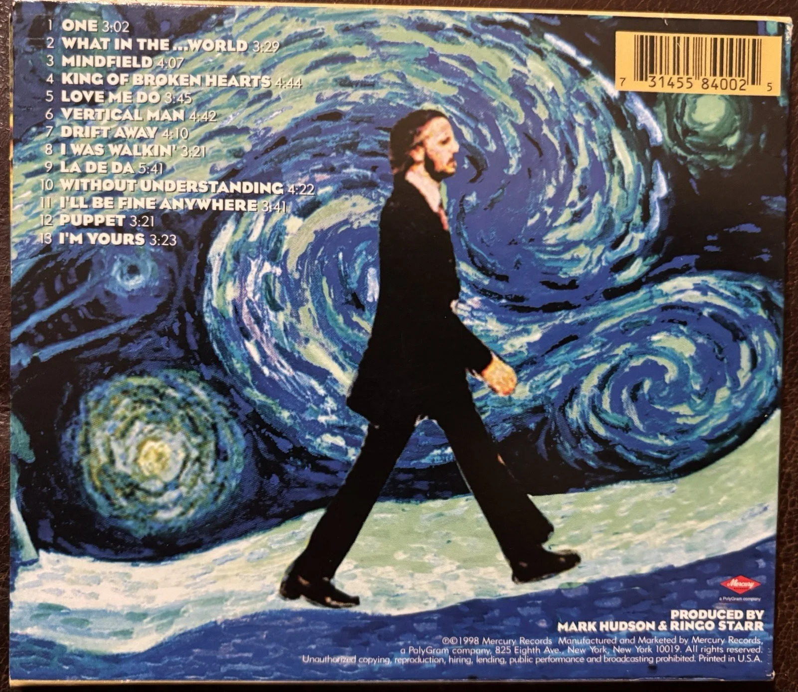 Mark Hudson & Gary Burr SIGNED Vertical Man Ringo Starr CD & Booklet Autographed, image 4