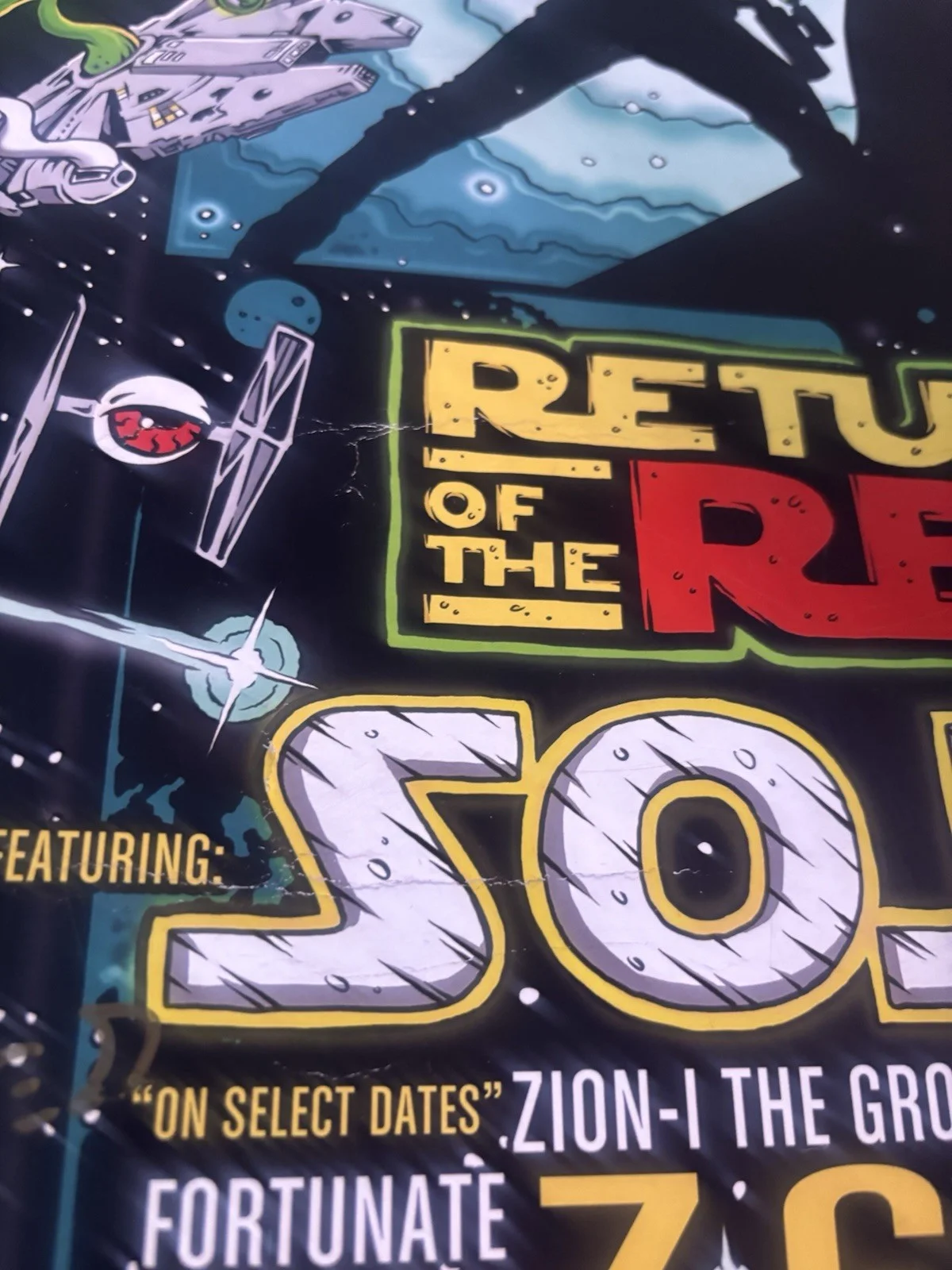 Slightly Stoopid Return of the Red Eye Summer Tour 2016 Original Signed Poster, изображение 3