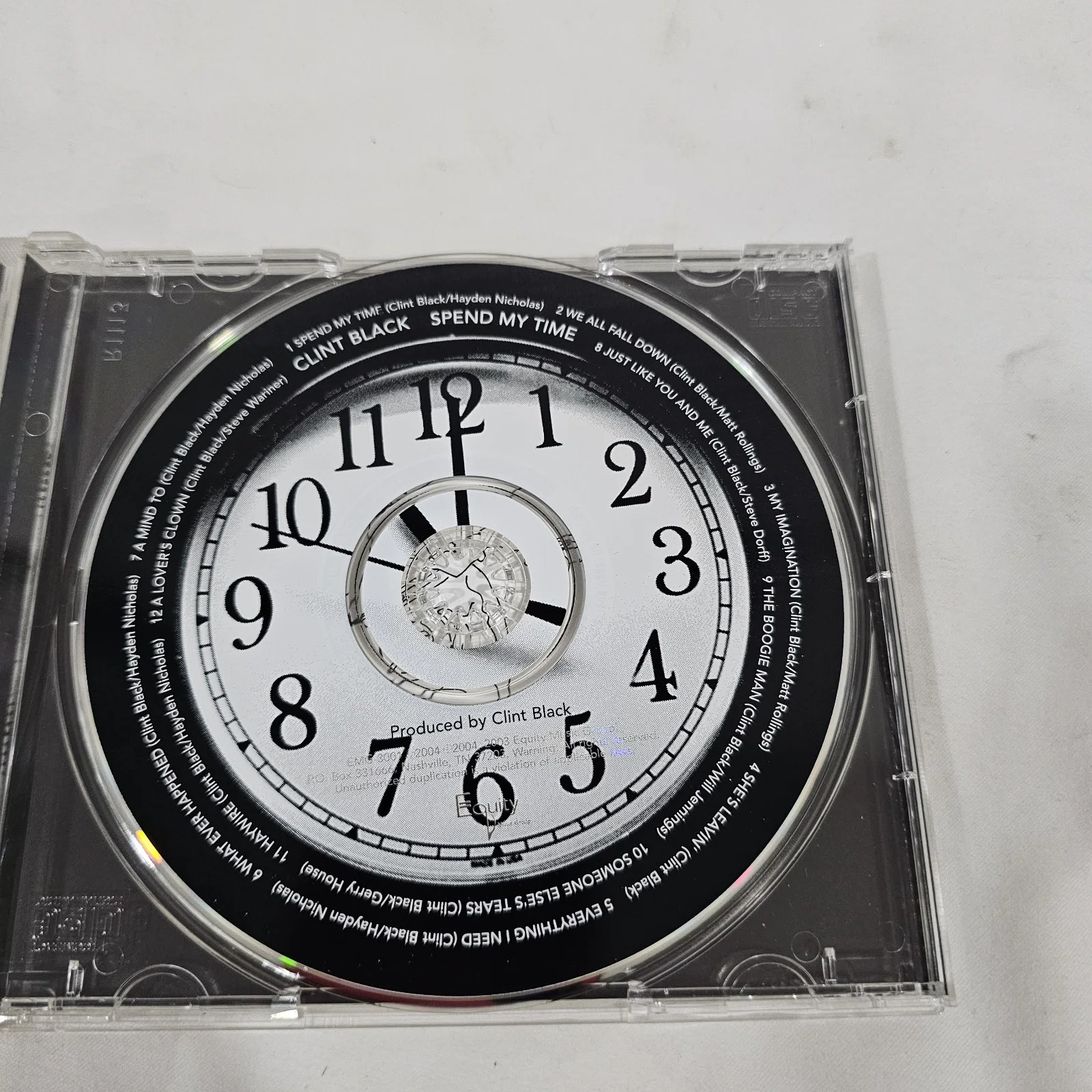 Clint Black Signed Cd "Spend My TIme" Autograph, image 3