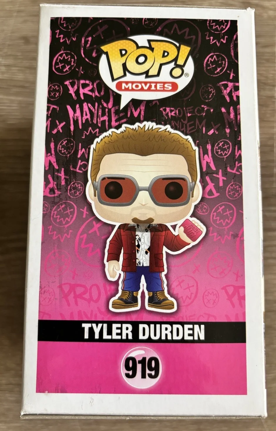 Brad Pitt — Brad Pitt Signed Funko Pop 919 Fight Club Tyler Durden Beckett Authentic, изображение 4