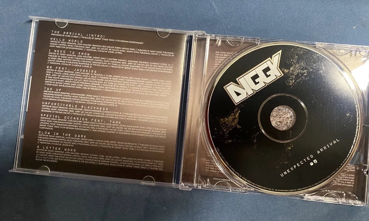 Diggy Unexpected Arrival audio cd Signed Autographed, image 3