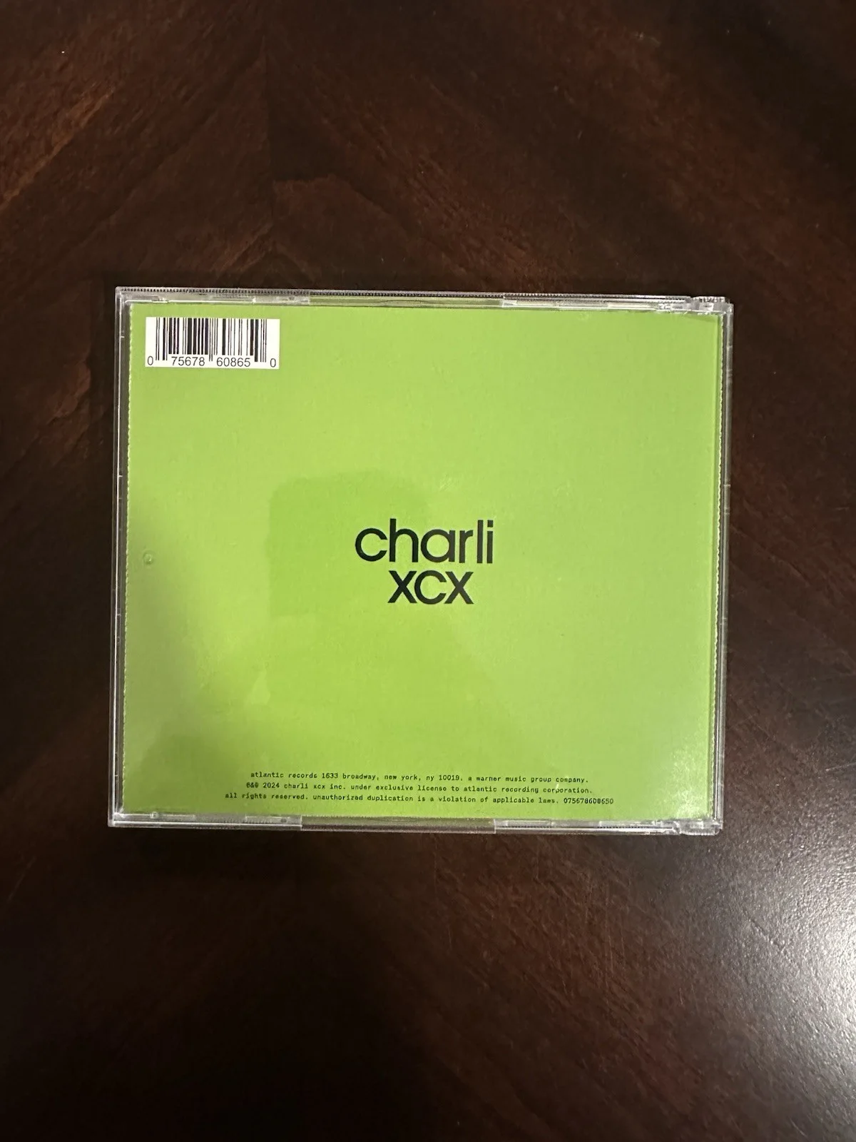 Charli XCX Brat CD Signed Autographed Green Cover Original, image 2