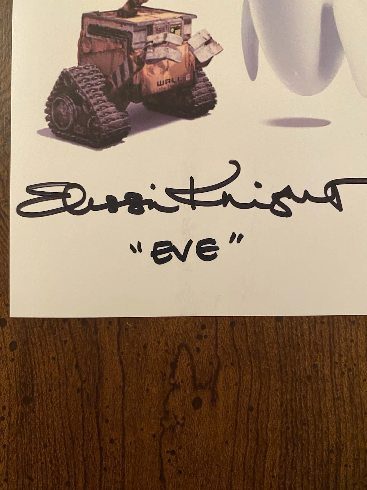 Elissa Knight — Elissa Knight Signed Autographed Photo Eve WALL·E Disney Pixar, image 2