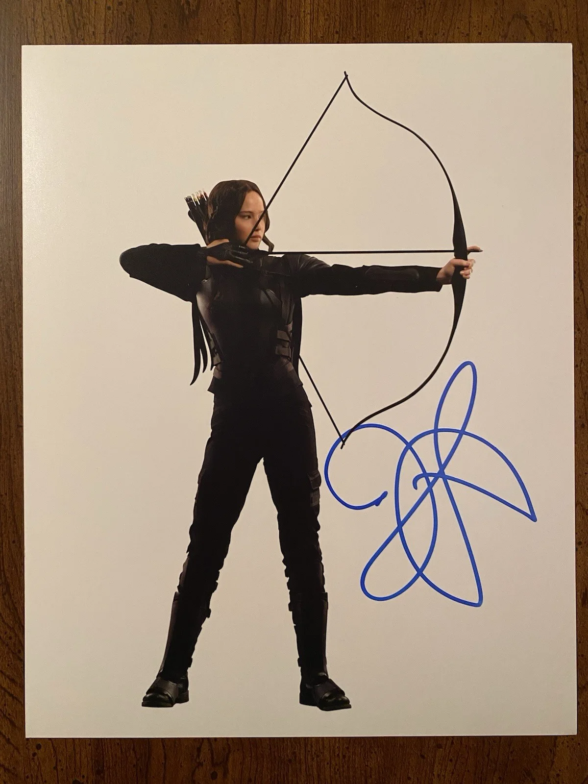 Jennifer Lawrence — Jennnifer Lawrence Signed Autographed Photo With COA The Hunger Games Katniss