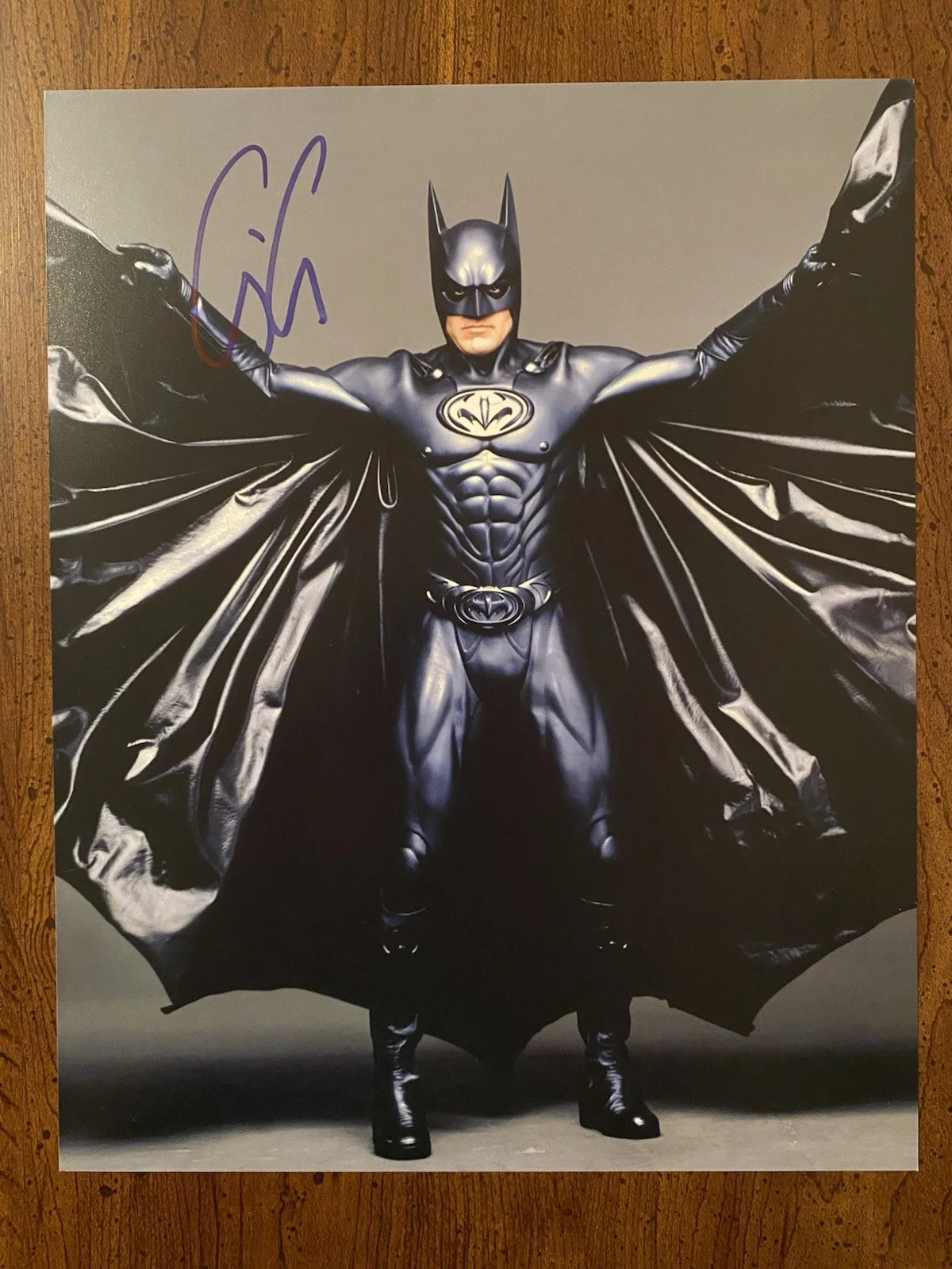 George Clooney — George Clooney Signed Autographed Photo With COA Batman And Robin