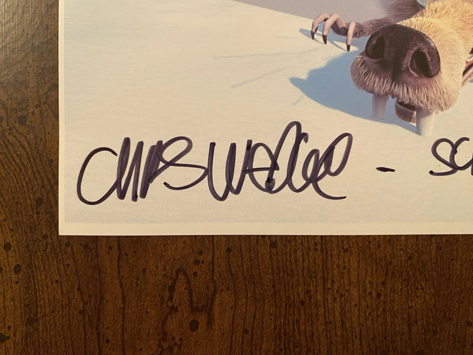 Chris Wedge — Chris Wedge Signed Autographed Photo With COA Ice Age Scrat Blue Sky Studios, изображение 2