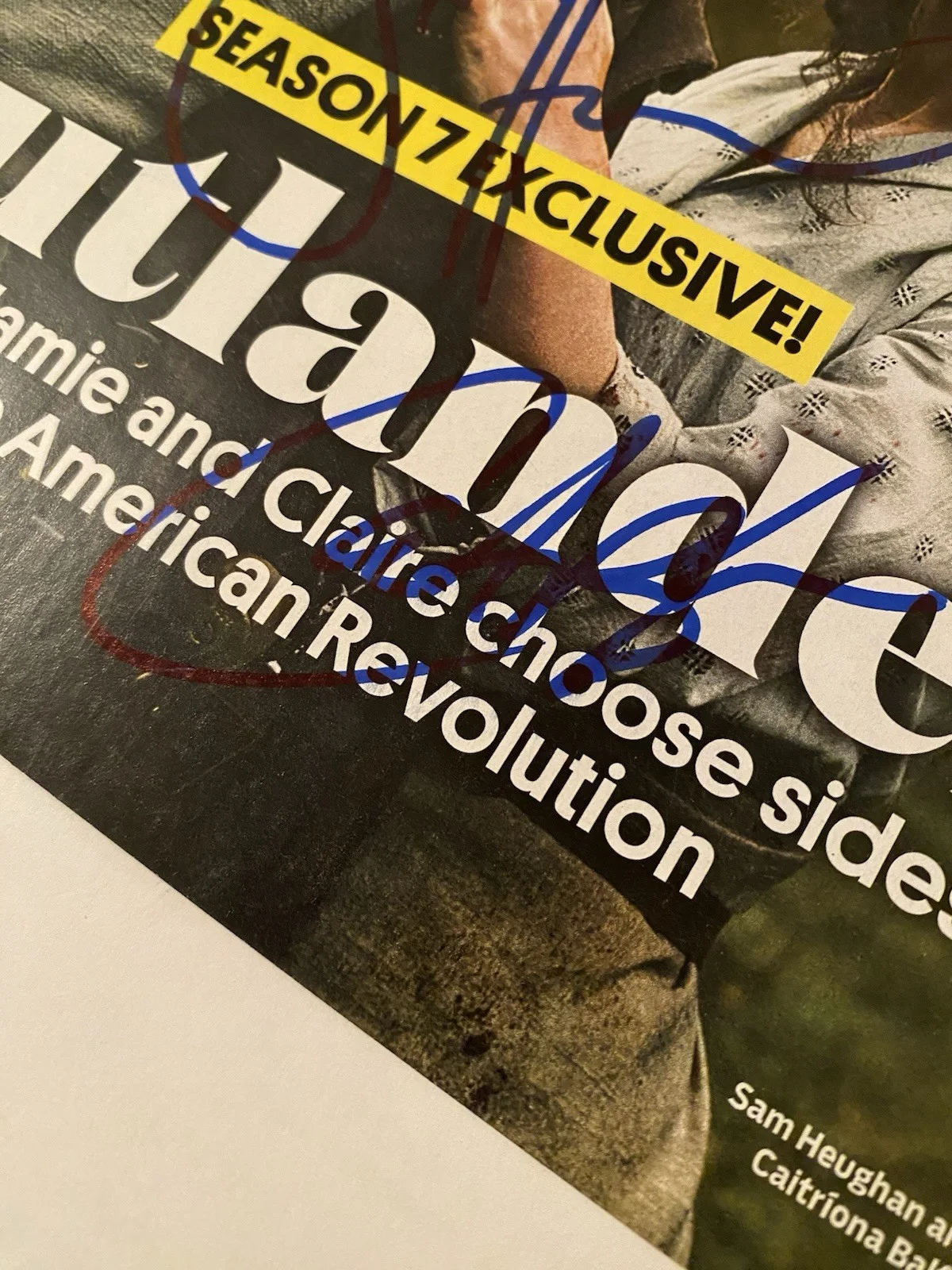 Sam Heughan, Caitriona Balfe — Outlander Cast Autographed Signed TV Guide With COA Sam Heughan Caitriona Balfe, image 5