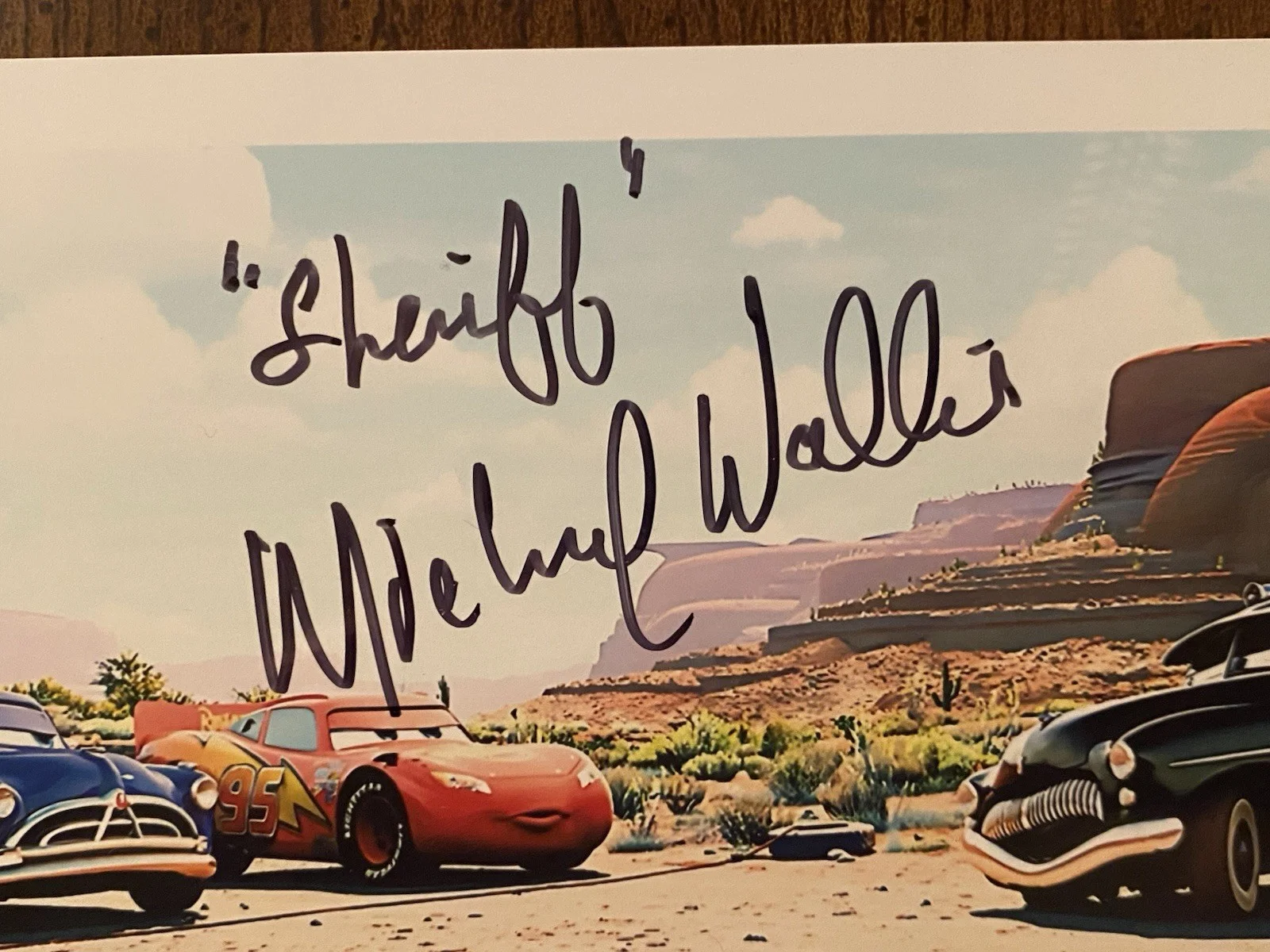 Michael Wallis — Michael Wallis Signed Autographed Photo With COA Cars Sheriff Pixar, изображение 2