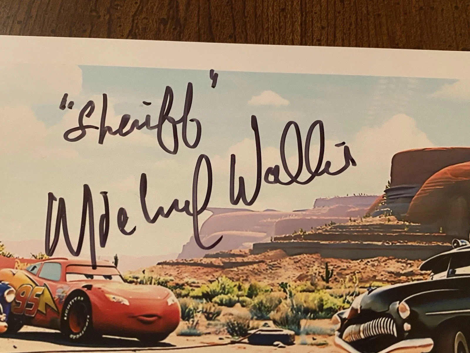 Michael Wallis — Michael Wallis Signed Autographed Photo With COA Cars Sheriff Pixar, изображение 3
