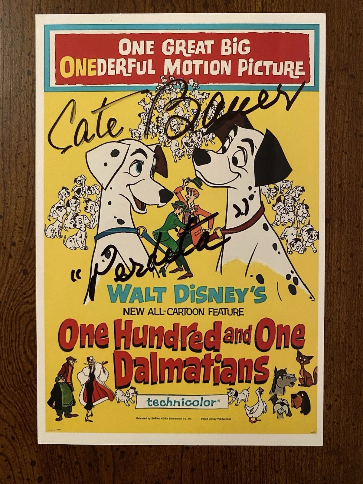 Cate Bauer — Cate Bauer Signed Autographed Photo With COA 101 Dalmatians Perdita