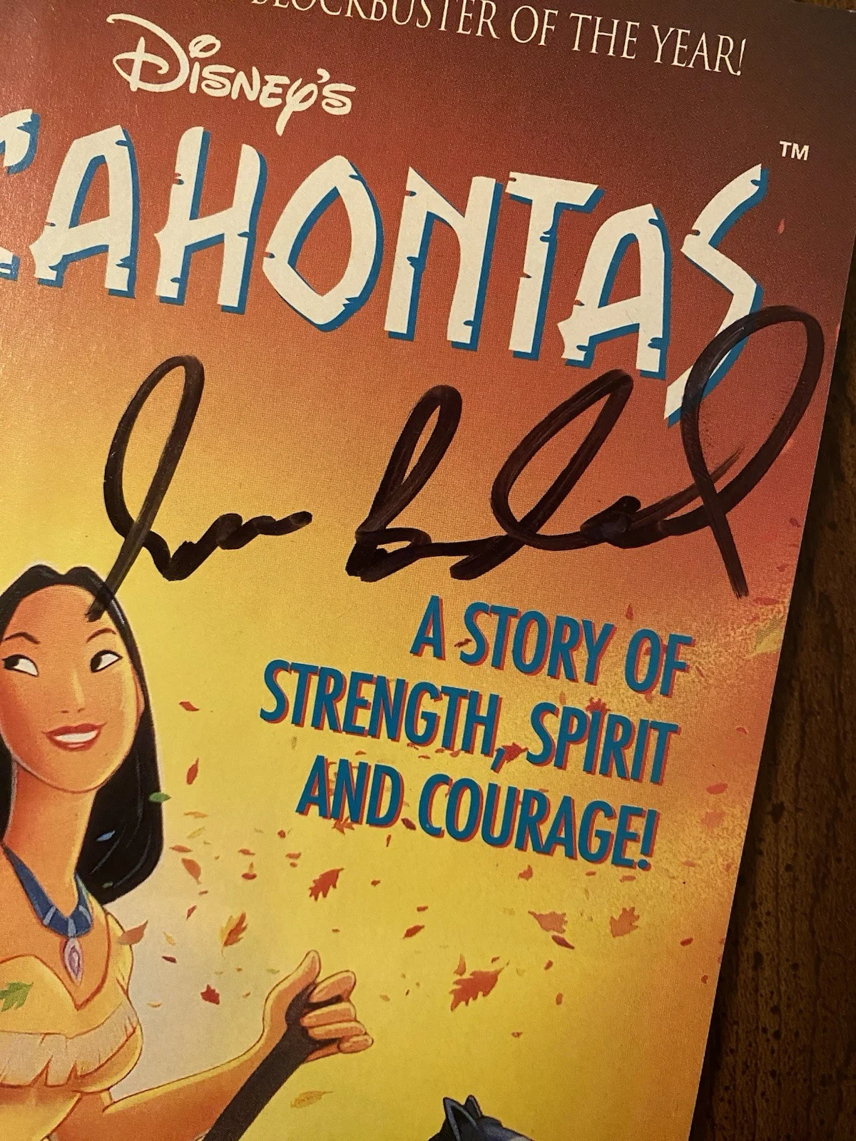 Irene Bedard — Irene Bedard Signed Autographed Pocahontas Comic Book With COA Marvel Comics, image 2