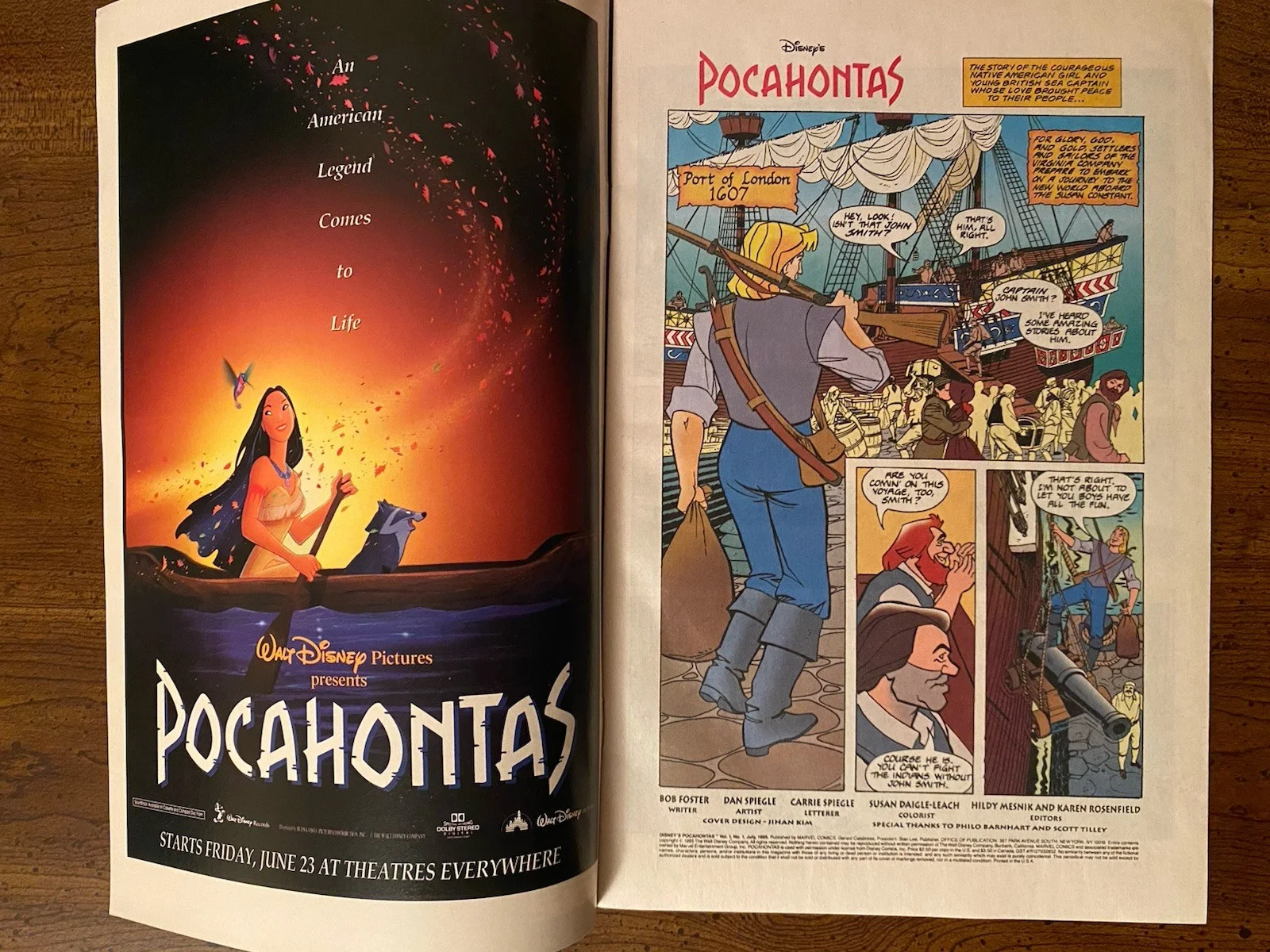Irene Bedard — Irene Bedard Signed Autographed Pocahontas Comic Book With COA Marvel Comics, image 4