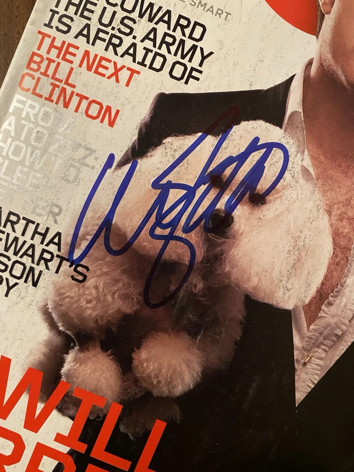Will Ferrell — Will Ferrell Signed Autographed GQ Magazine With COA Elf Step Brothers Zoolander, image 2