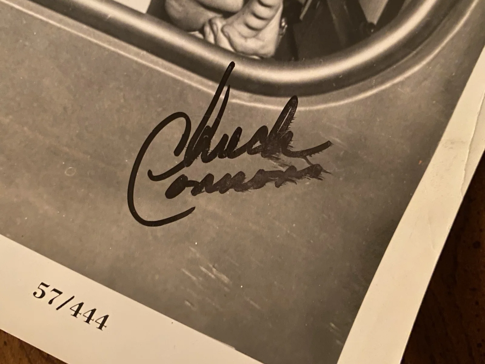Chuck Connors — Chuck Connors Signed Autographed Vintage Photo With COA Death In Small Doses, изображение 2