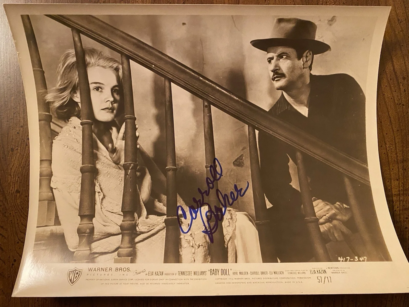 Carroll Baker — Carroll Baker Signed Autographed Vintage 10x8 Photo With COA Baby Doll