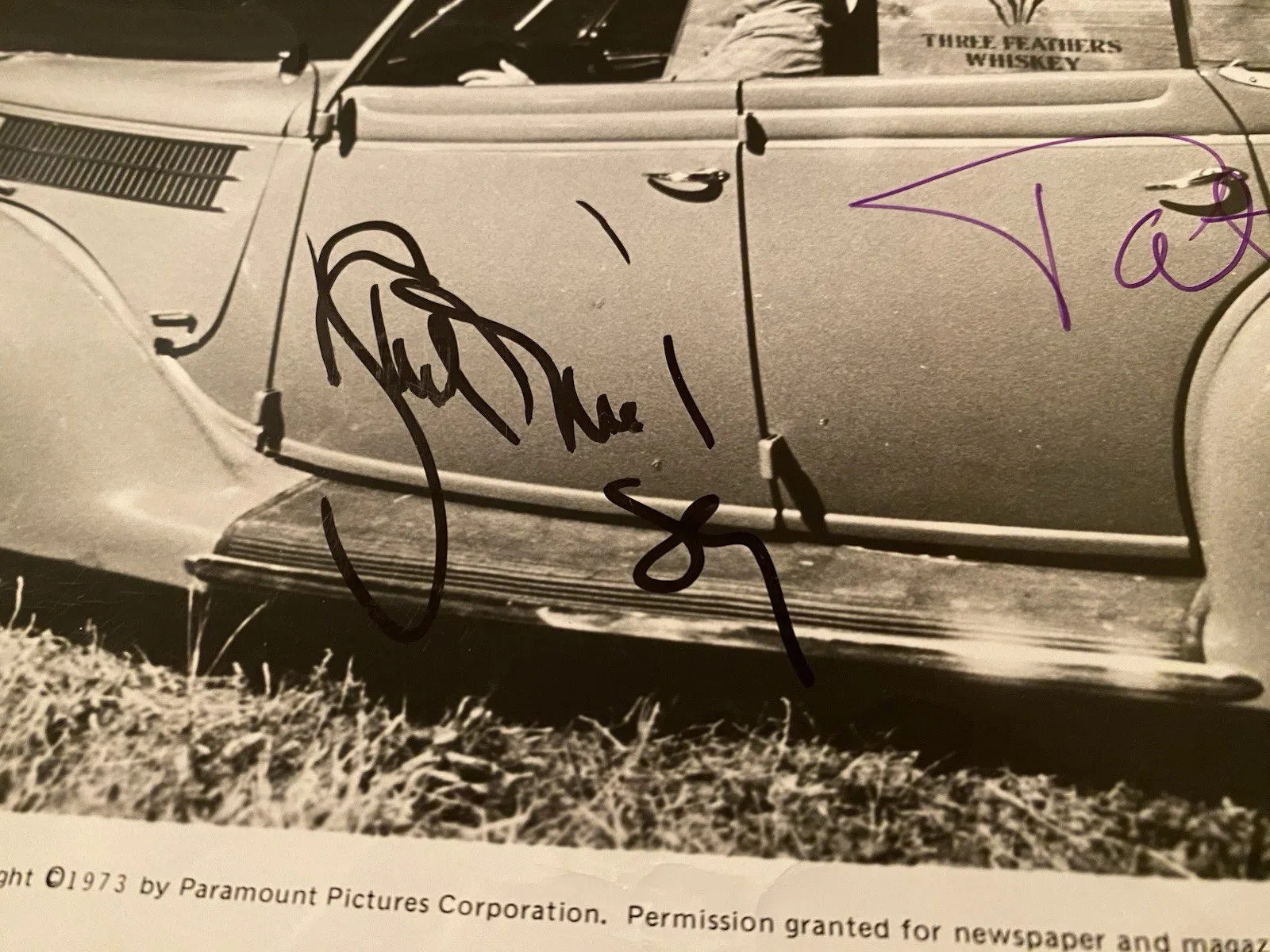 Ryan O’Neal, Tatum O’Neal — Ryan O’Neal Tatum O’Neal Signed Autographed Vintage Photo With COA Paper Moon, изображение 3