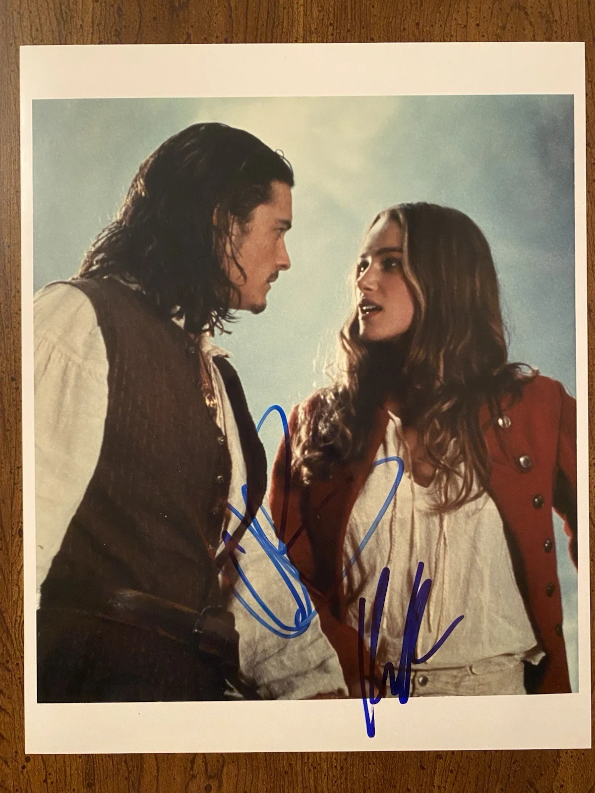 Orlando Bloom, Keira Knightley — Orlando Bloom Keira Knightley Signed Photo With COA Pirates Of The Caribbean