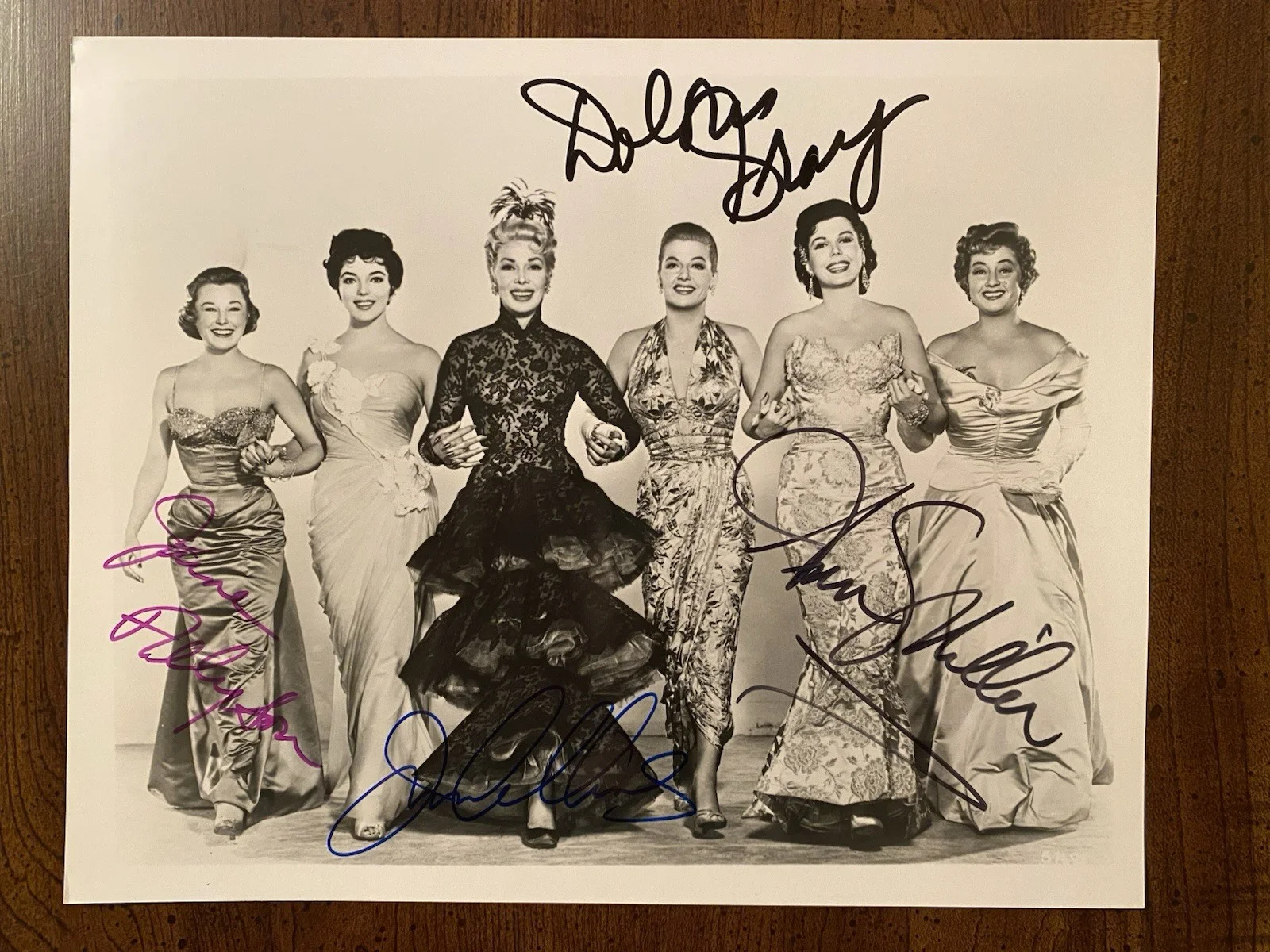 Joan Collins, June Allyson, Dolores Gray, Ann Miller — The Opposite Sex Cast Signed Photo By 4 With COA June Allyson Joan Collins RARE